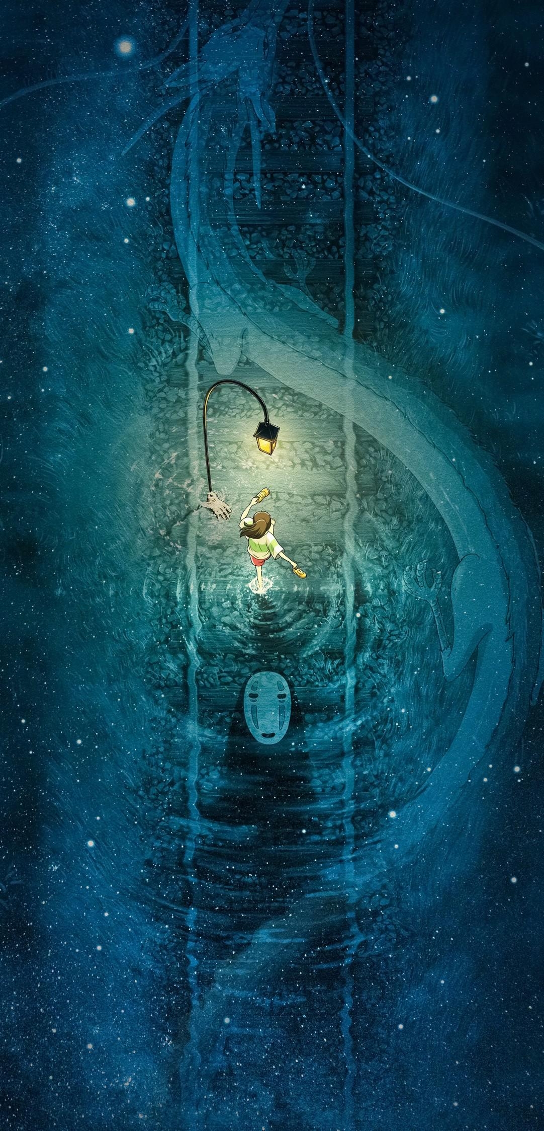 1090x2250 Spirited Away Movie Poster Wallpaper (1082 x 2247), Phone