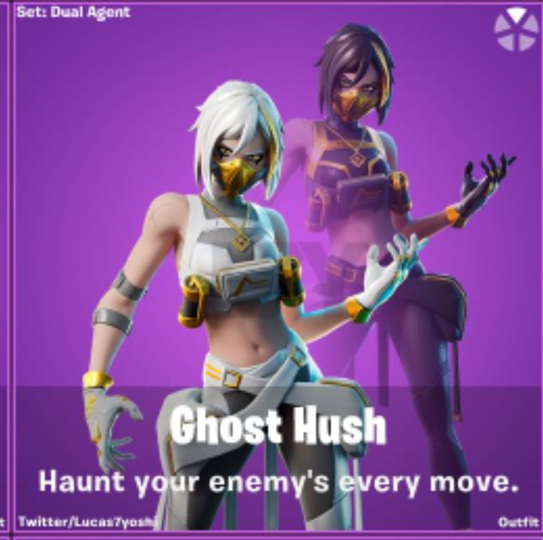 1070x1060 Ghost Hush Fortnite wallpaper, Desktop