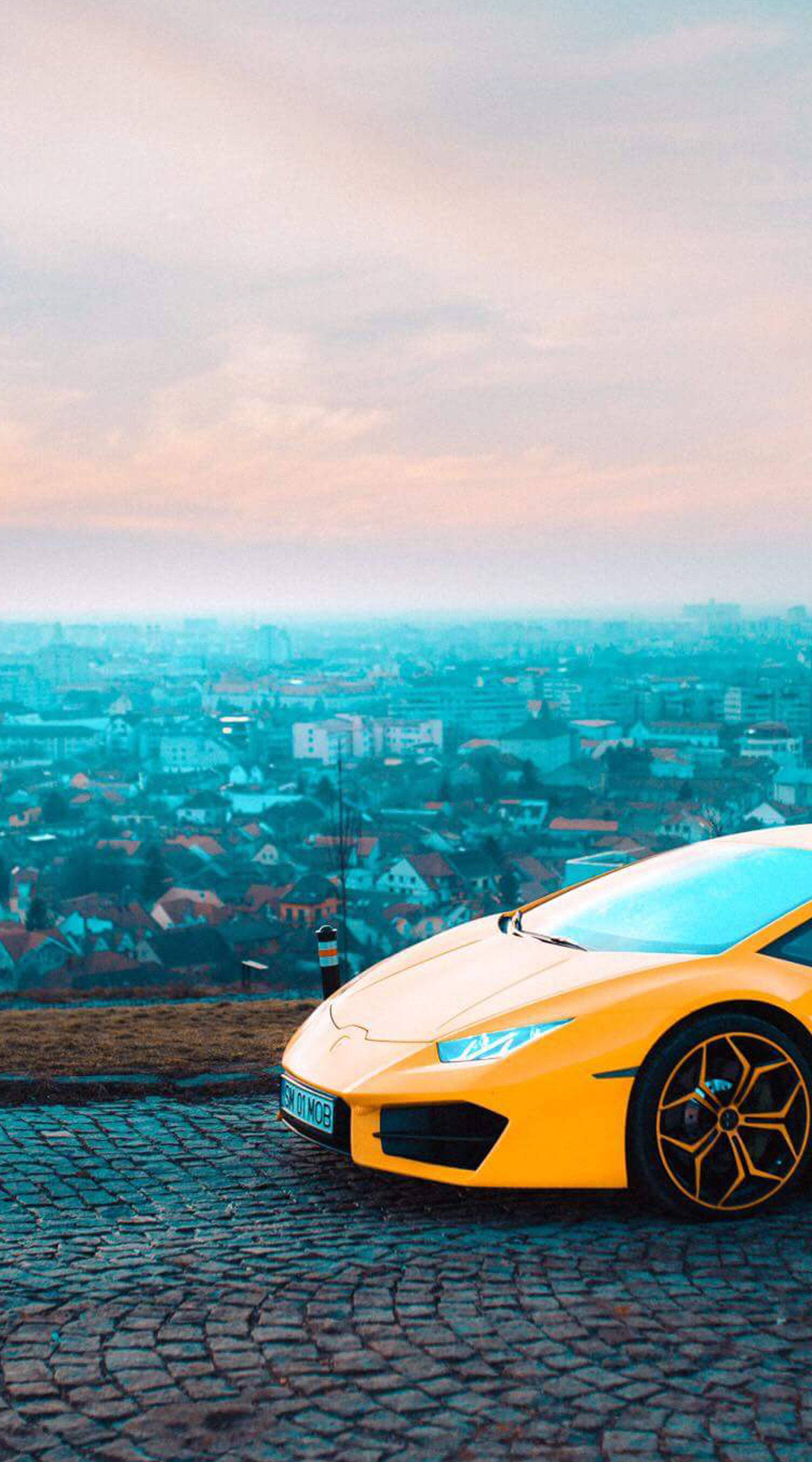 2230x4000 Download Yellow Luxury Car Mobile Wallpaper, Phone