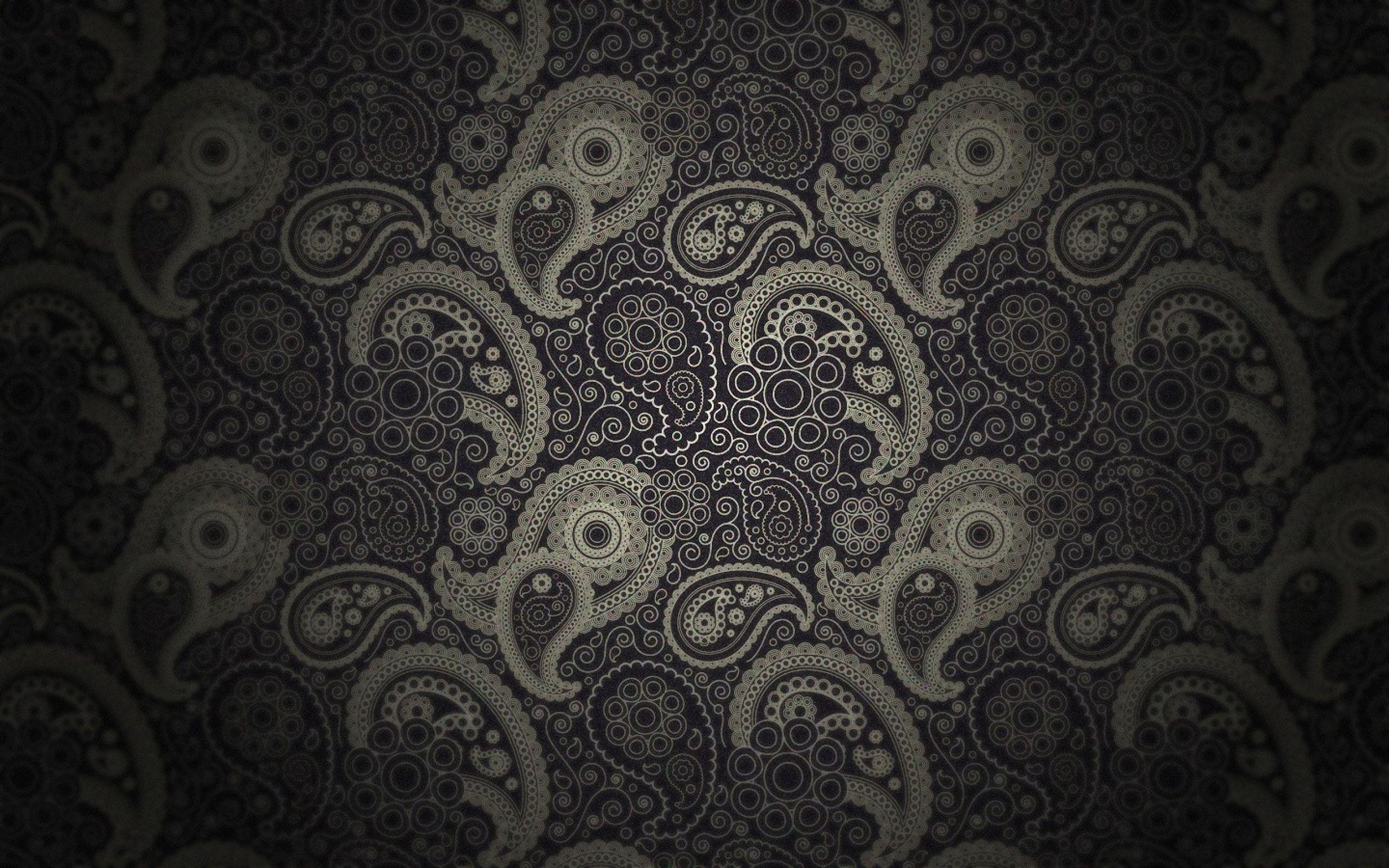 2560x1600 Wallpaper.wiki Desktop Black Paisley Background PIC WPC009222, Desktop