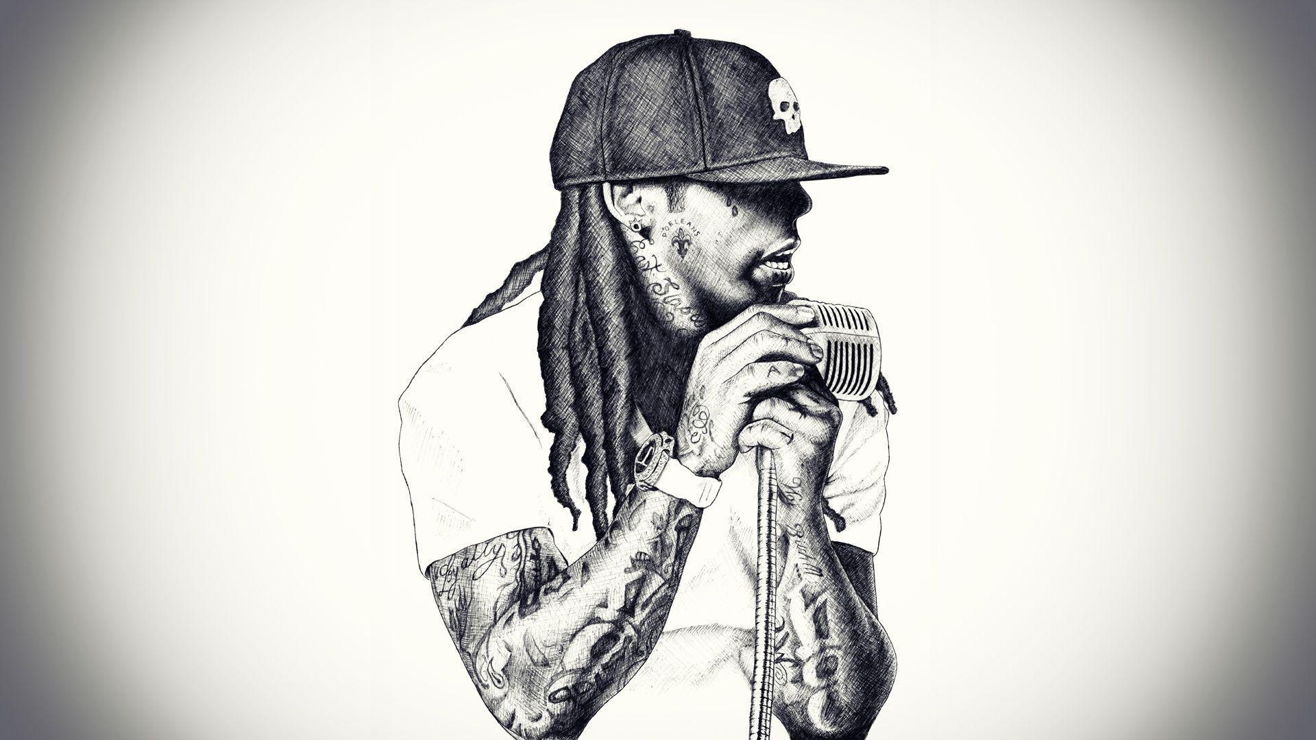 1920x1080 Wallpaper Lil Wayne, Hip Hop, Tatoo, Dreadlocks, Swag, Rap, Desktop