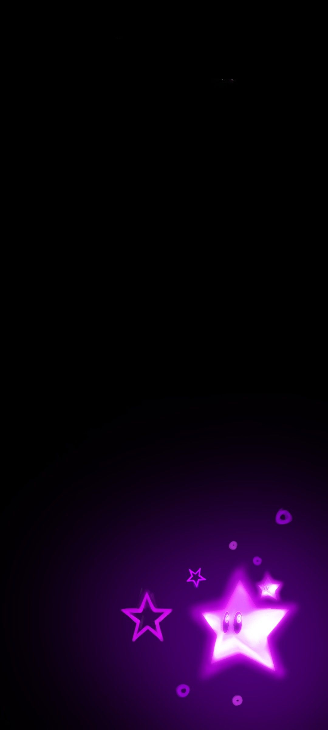 1080x2400 purple star wallpaper, Phone