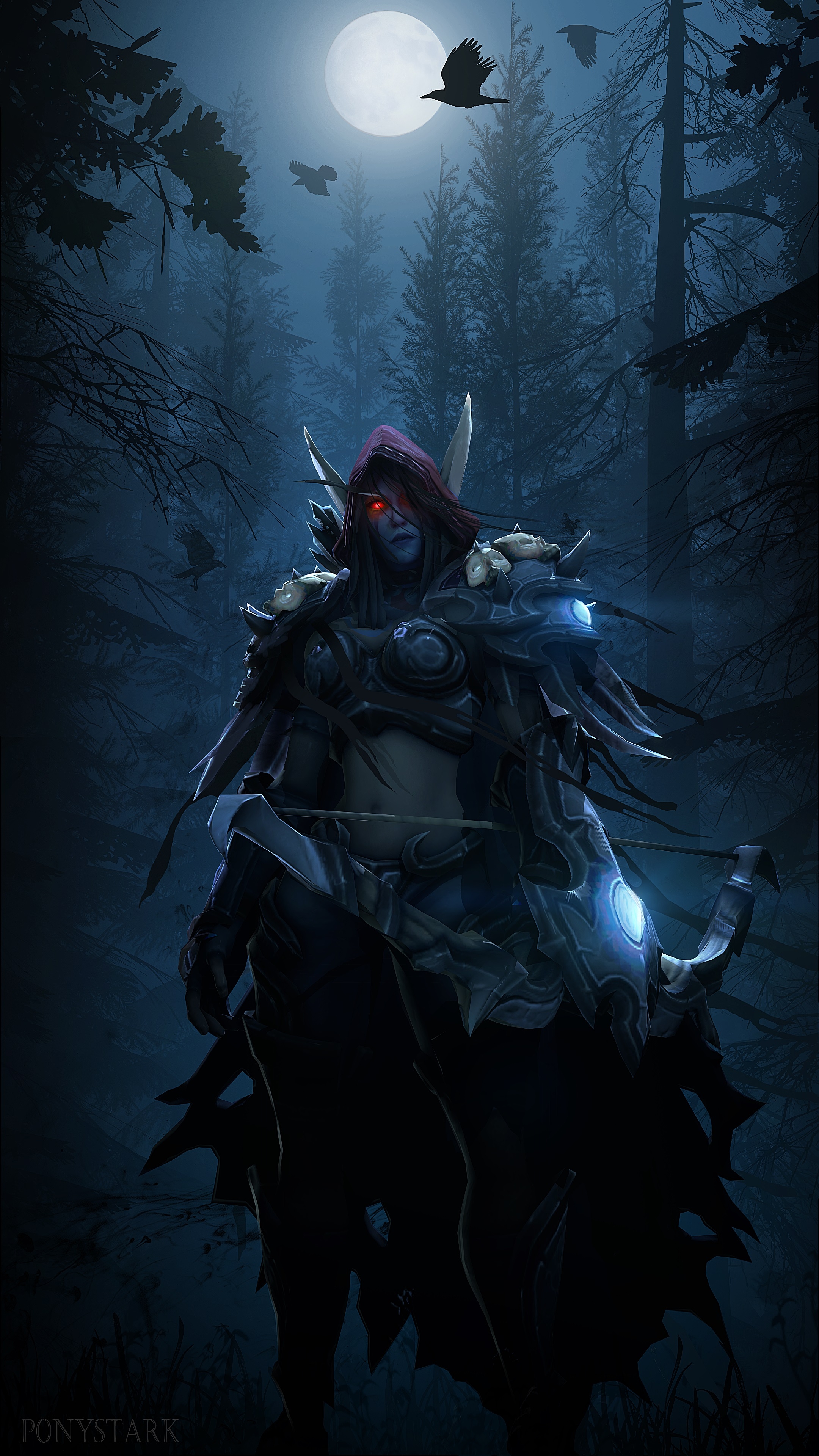 2160x3840 Desktop Wallpaper World of WarCraft Sylvanas Windrunner, Phone