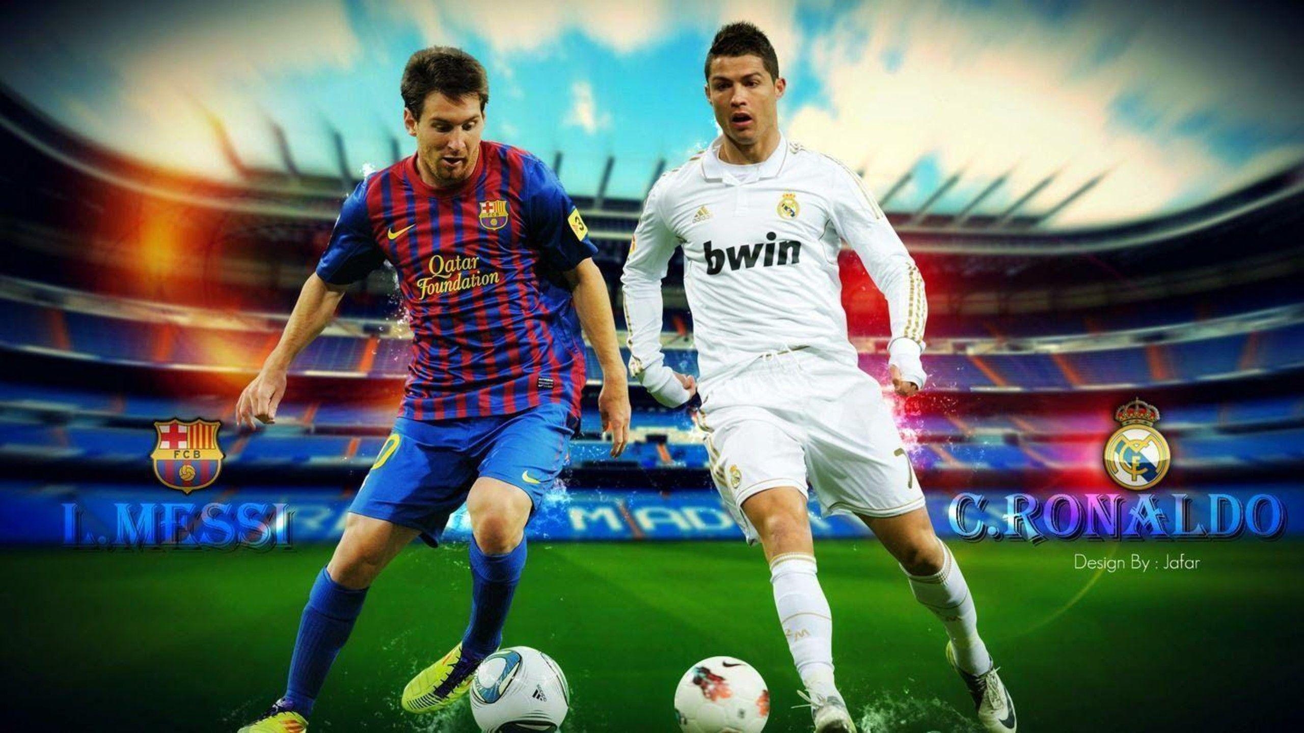 2560x1440 Ronaldo vs. Messi HD Wallpaper Image Fan Tab, Desktop