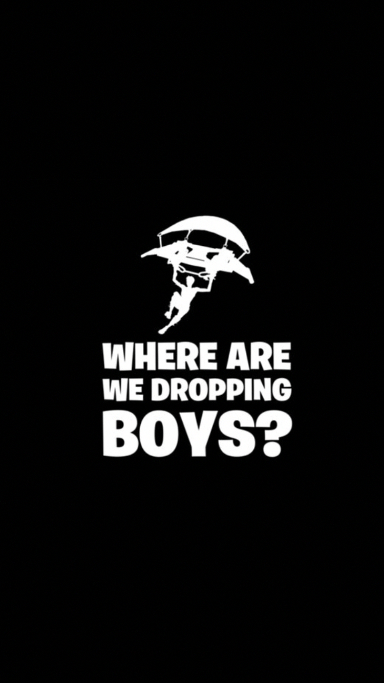 750x1340 where we dropping boys. fortnite. iPhone 5 wallpaper, Gaming, Phone