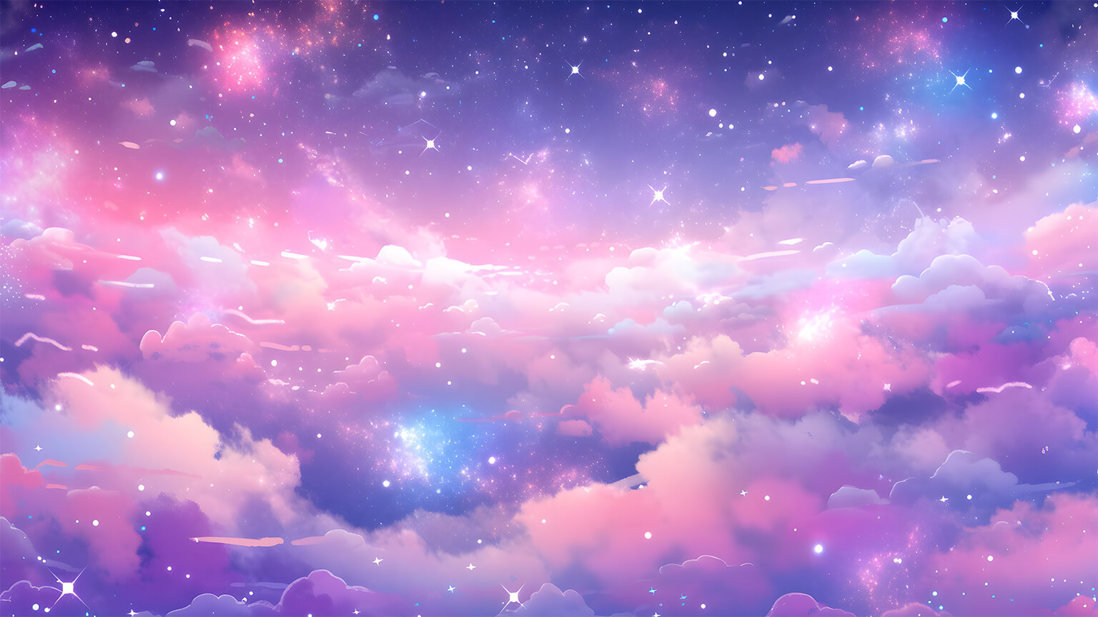 1540x870 ☁️✨ Aesthetic Spacey Purple Pink Clouds Desktop Wallpaper HD, Desktop