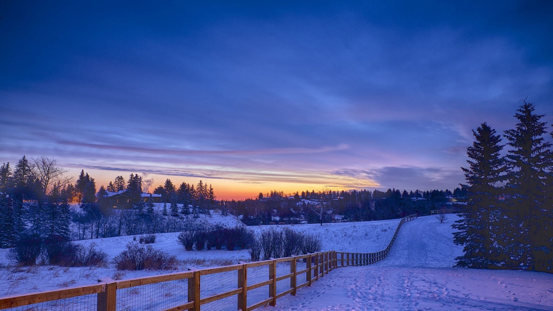 1920x1080 Snowy Landscape Wallpaper, Desktop