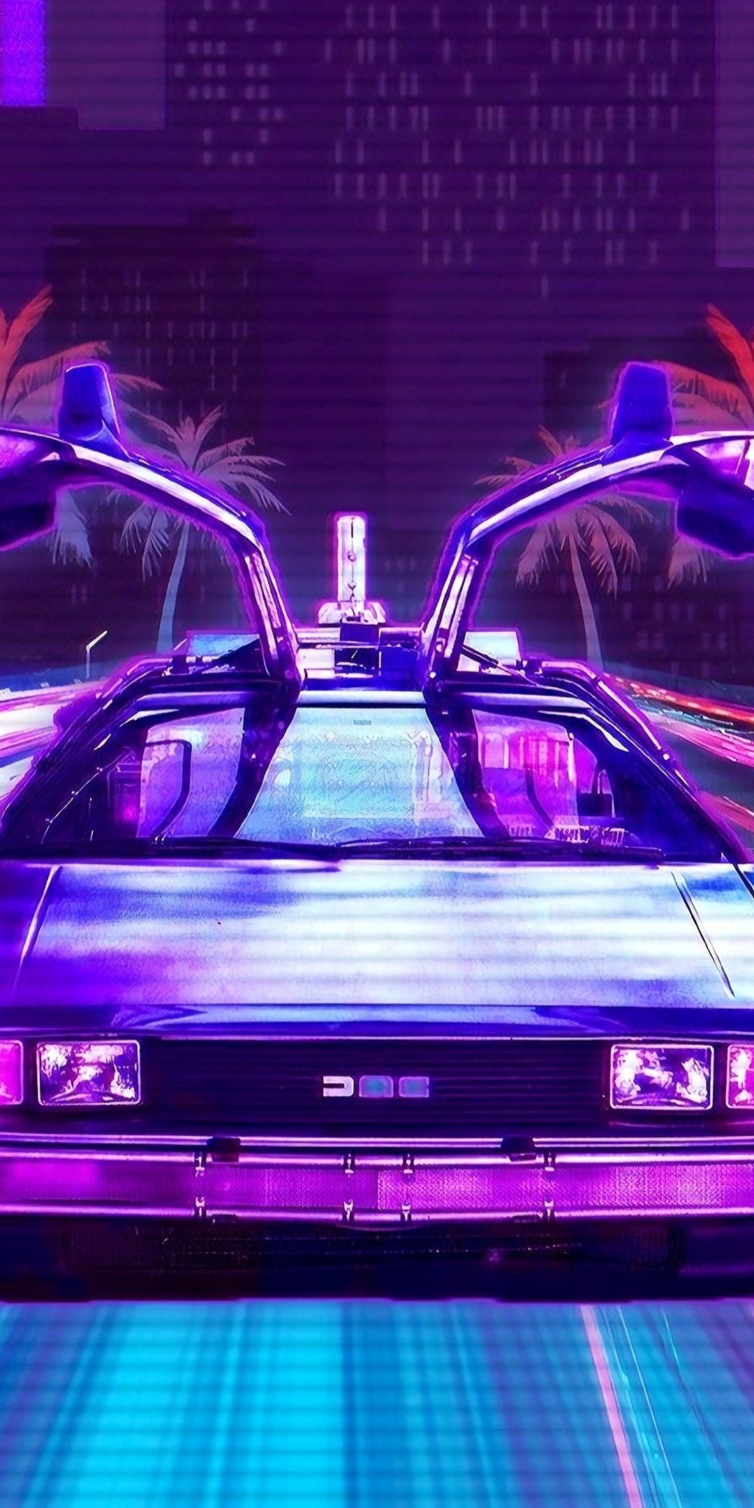 1080x2160 Vaporwave Car Wallpaper Free HD Wallpaper, Phone