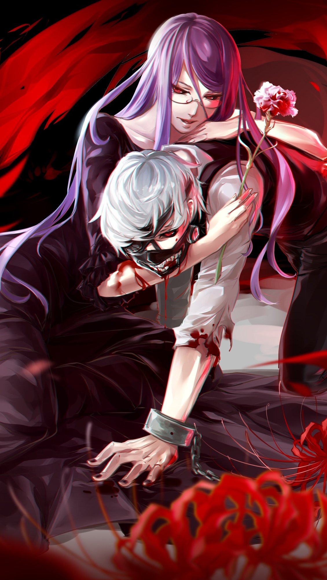 1130x2000 Characters from Tokyo Ghoul Anime Wallpaper, Phone