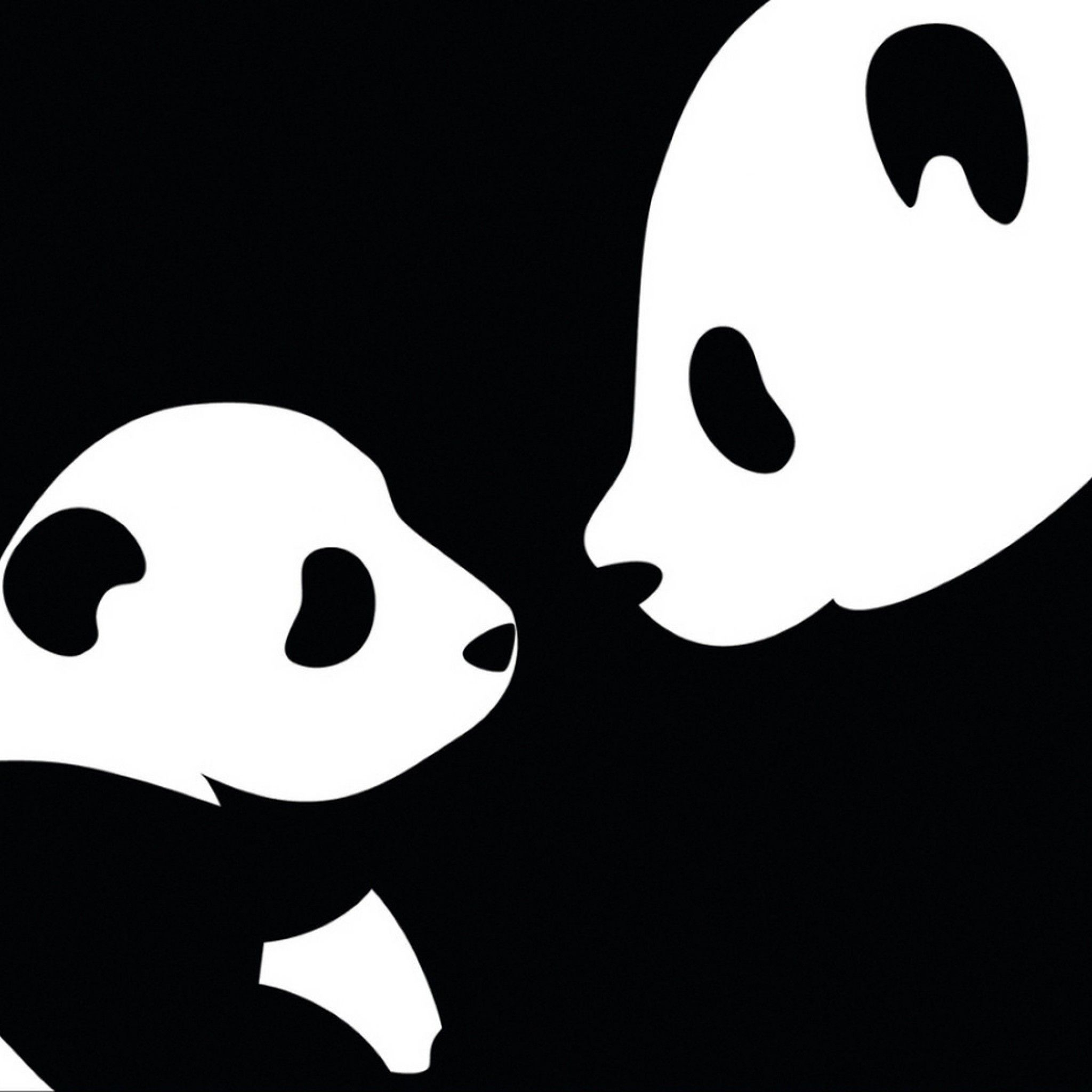 2050x2050 Cartoon Panda, Phone