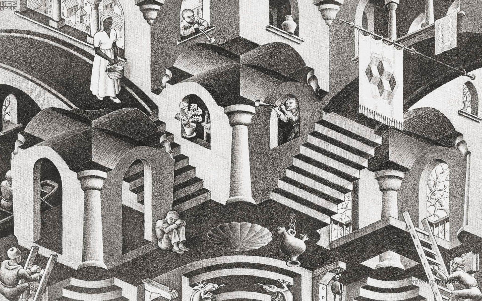 1920x1200 Escher Wallpaper HD wallpaper search, Desktop