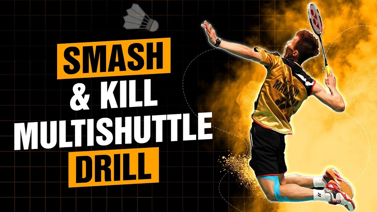 1280x720 SMASH & PUSH Multishuttle Drill Badminton Offense Practice, Desktop