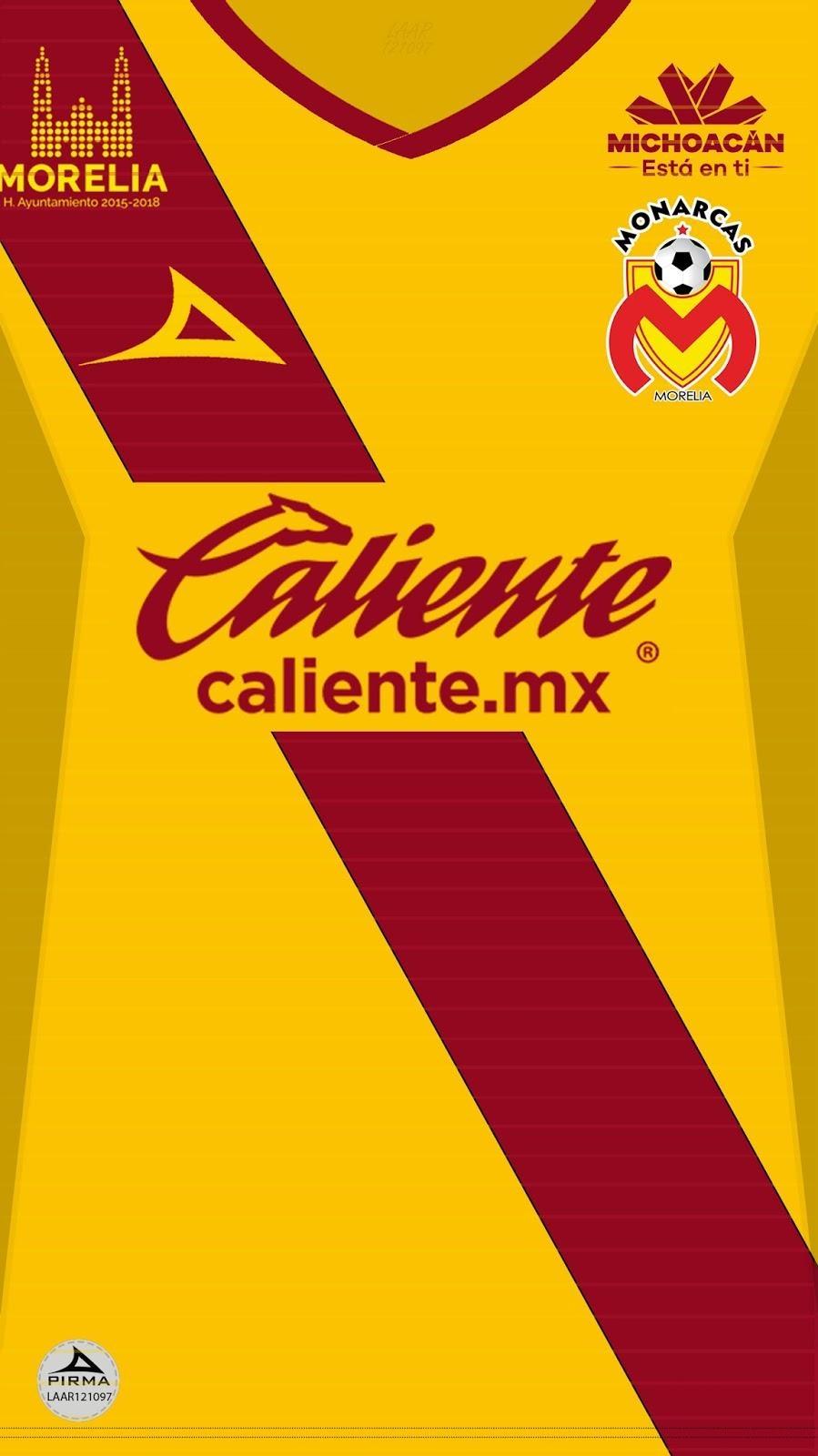 900x1600 Wallpaper Jersey Monarcas Morelia 2017 2018 Liga Mx, Phone