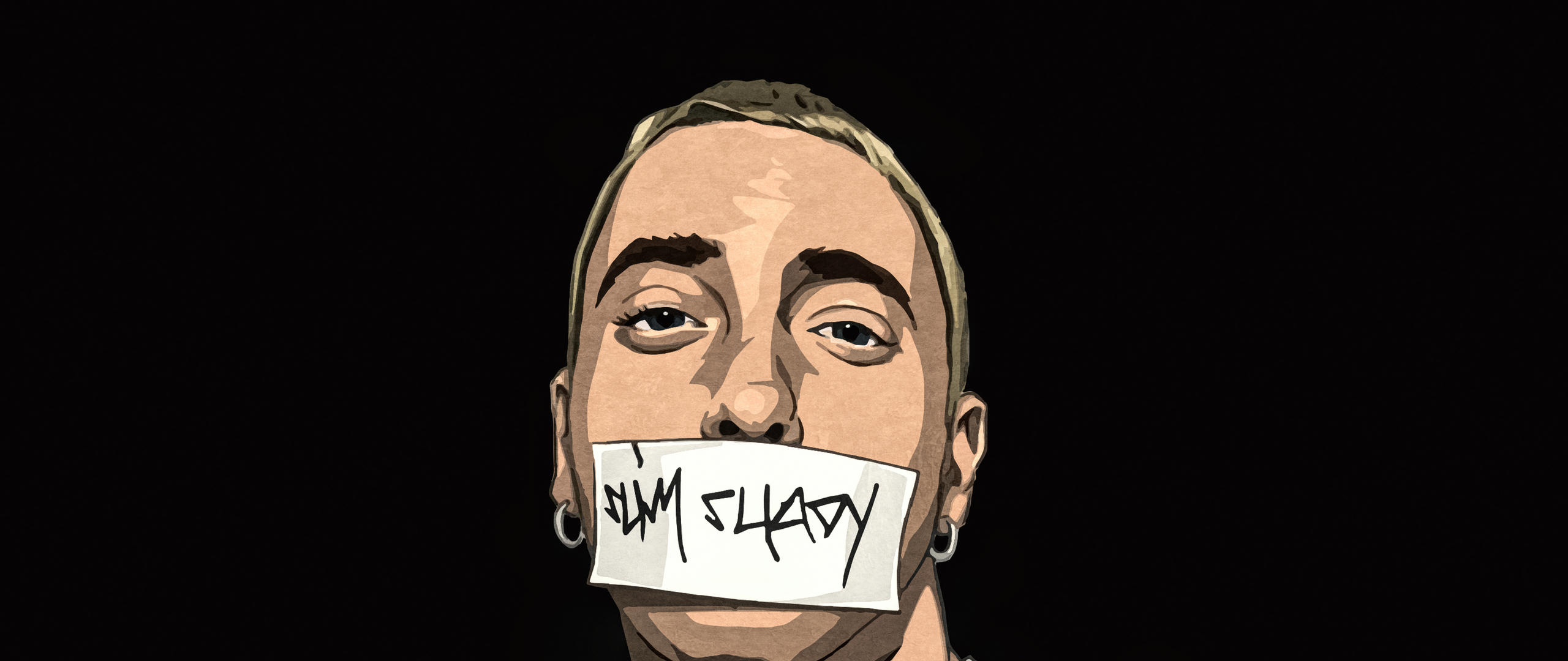 2560x1080 I Am Shady Eminem Art  Resolution HD 4k Wallpaper, Image, Background, Photo and Picture, Dual Screen