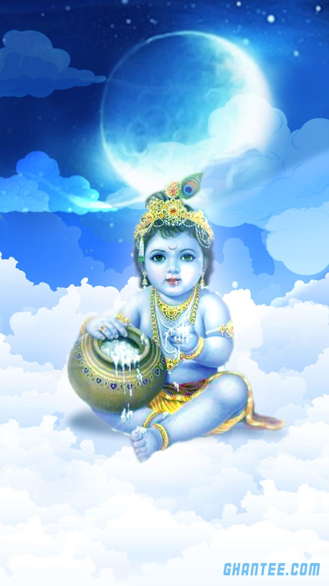 1080x1920 Lord Baby Krishna Wallpaper Download, Phone