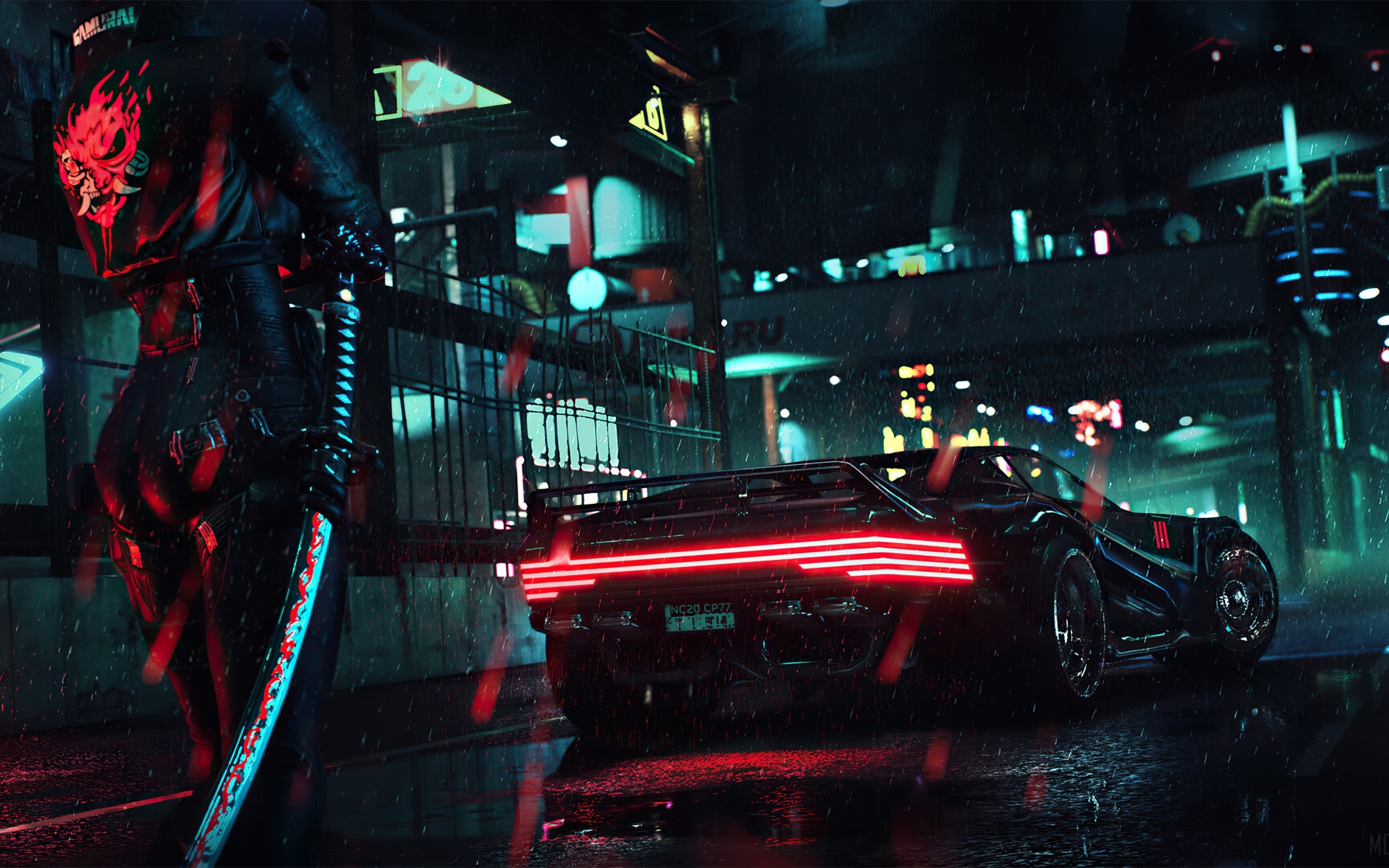 2560x1600 Wallpaper 4k Samurai Sword Girl Cyberpunk 2077 4k Wallpaper, Desktop