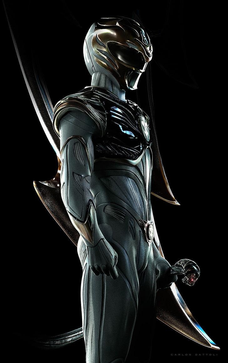 730x1160 HD wallpaper: gray Power Ranger digital wallpaper, 3D, Power, Phone