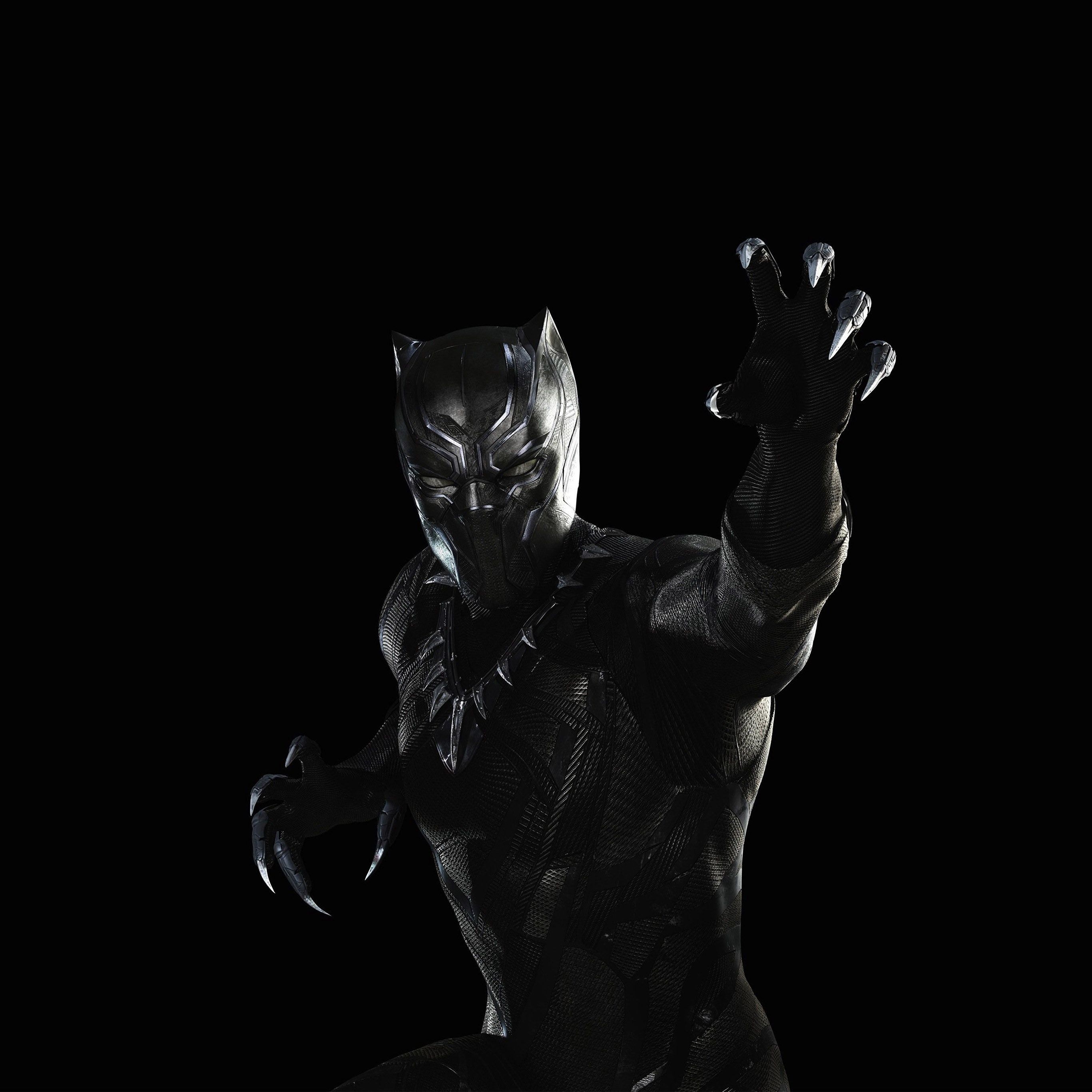 2740x2740 Black Panther Marvel Hero Art Illustration Dark Wallpaper, Phone