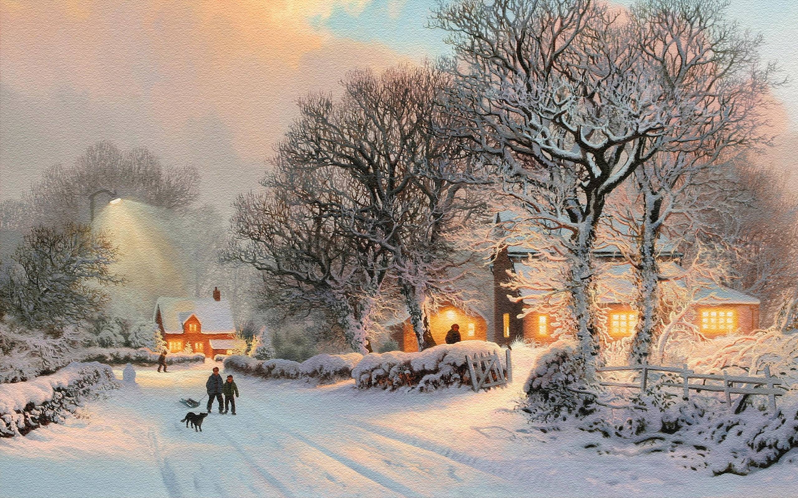 2560x1600 Snow Scene, Desktop