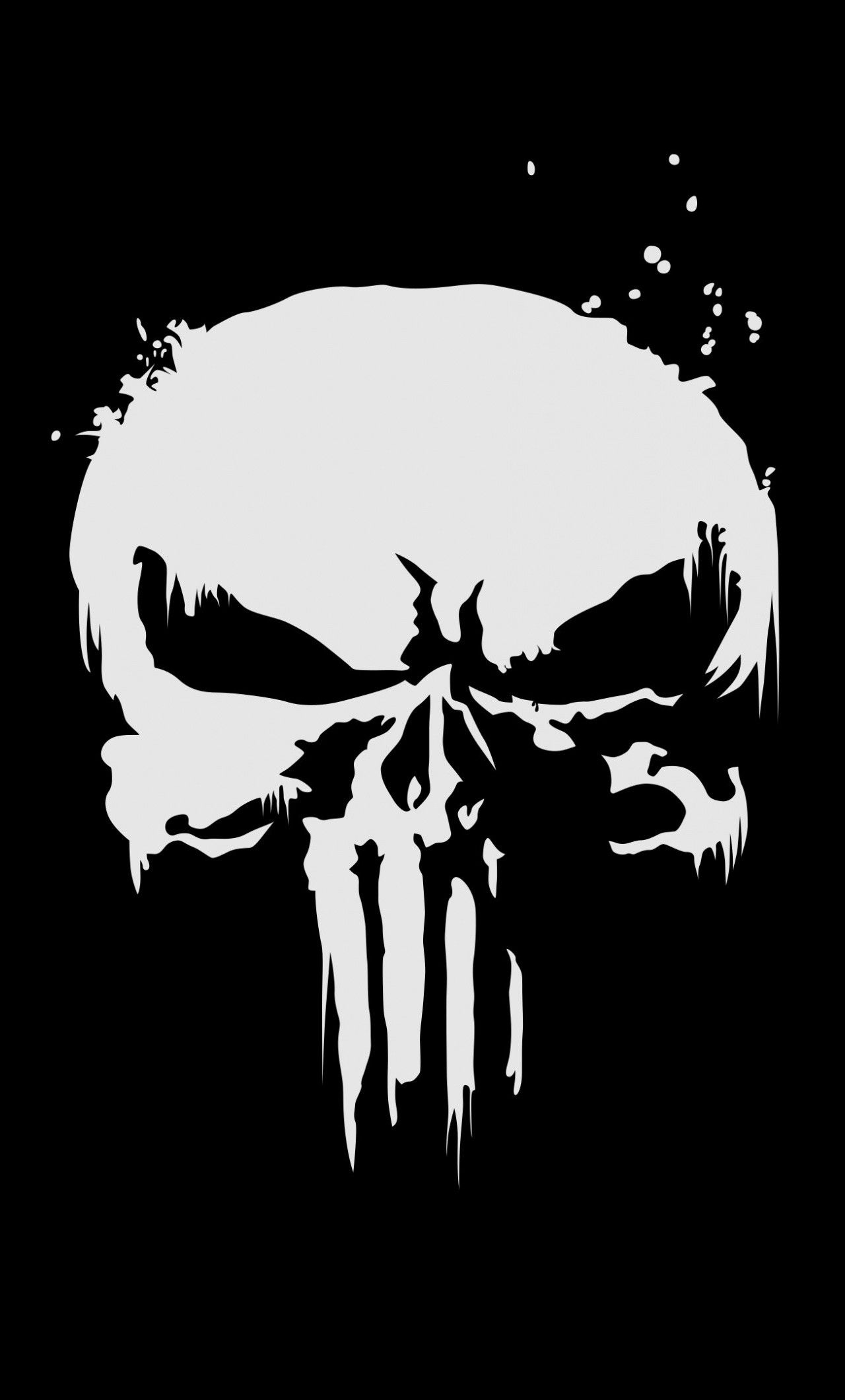 1280x2120 Punisher Skull iPhone Wallpaper, Phone