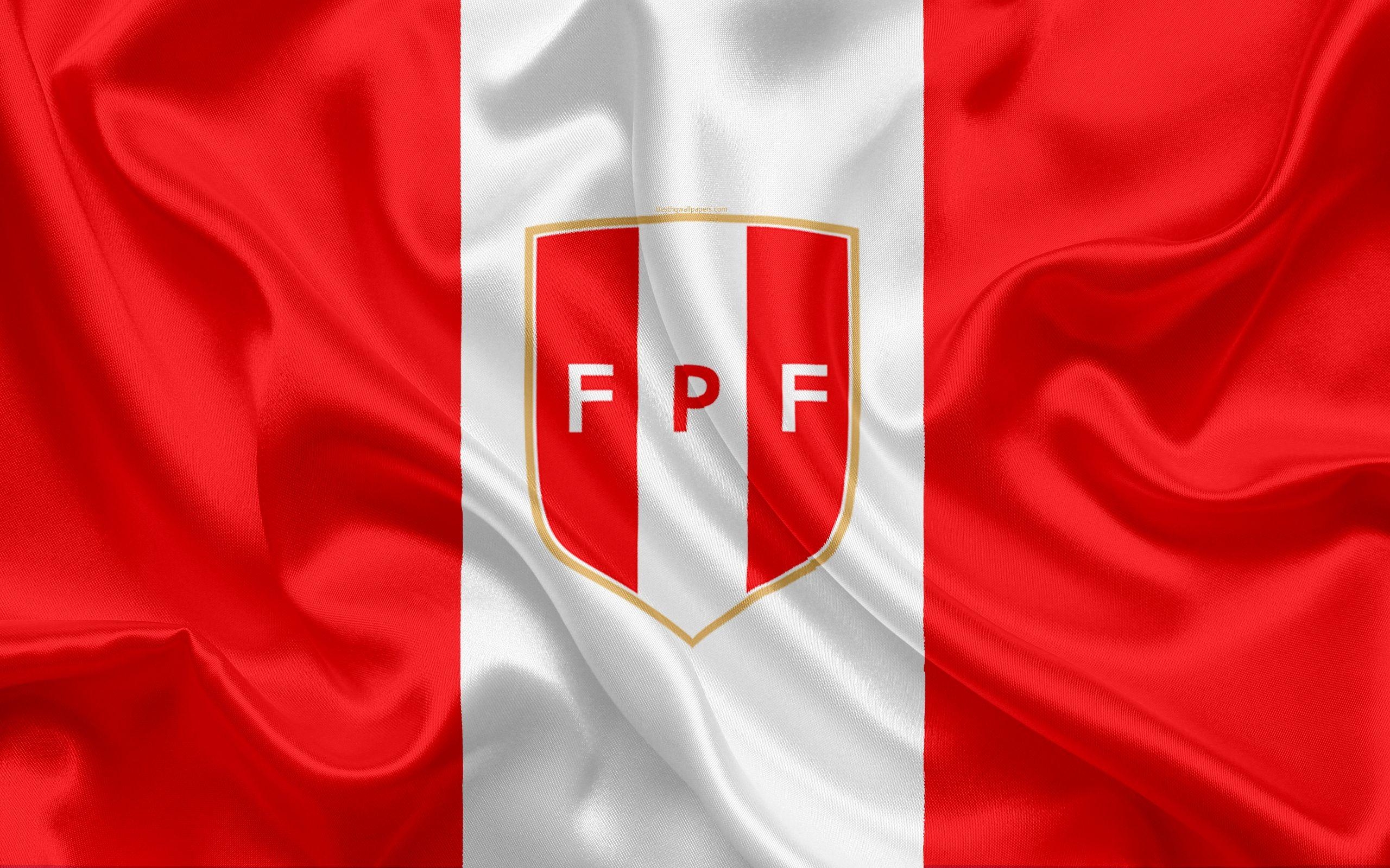 2560x1600 Download wallpaper Peru national football team, logo, emblem, Desktop