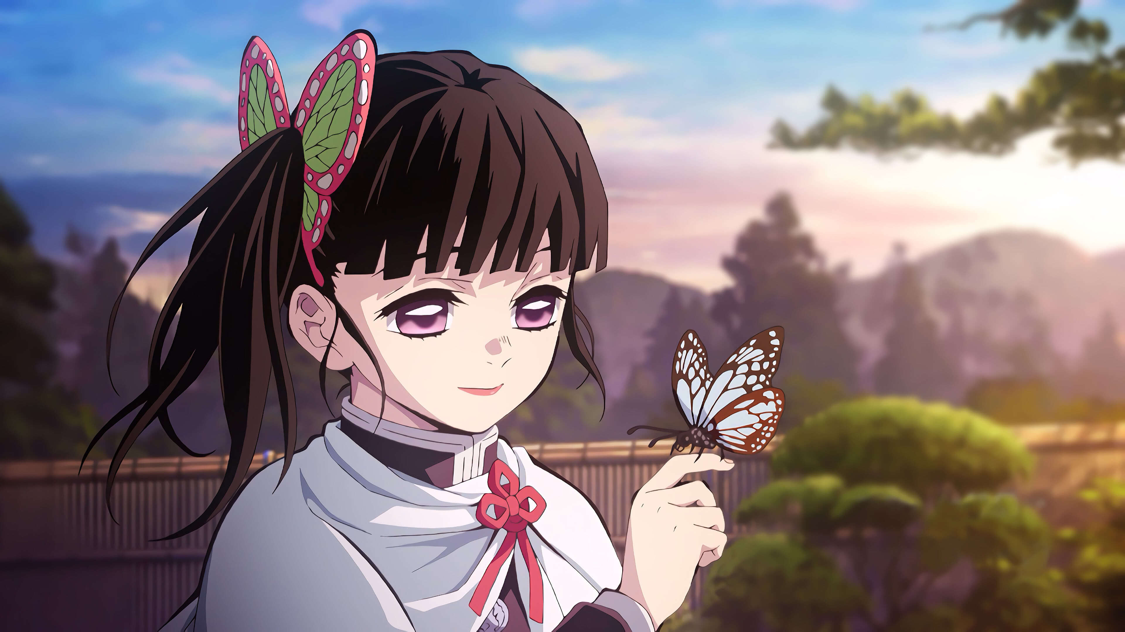 3840x2160 Kimetsu no Yaiba Shinobu Kocho Butterfly UHD 4K Wallpaper, Desktop