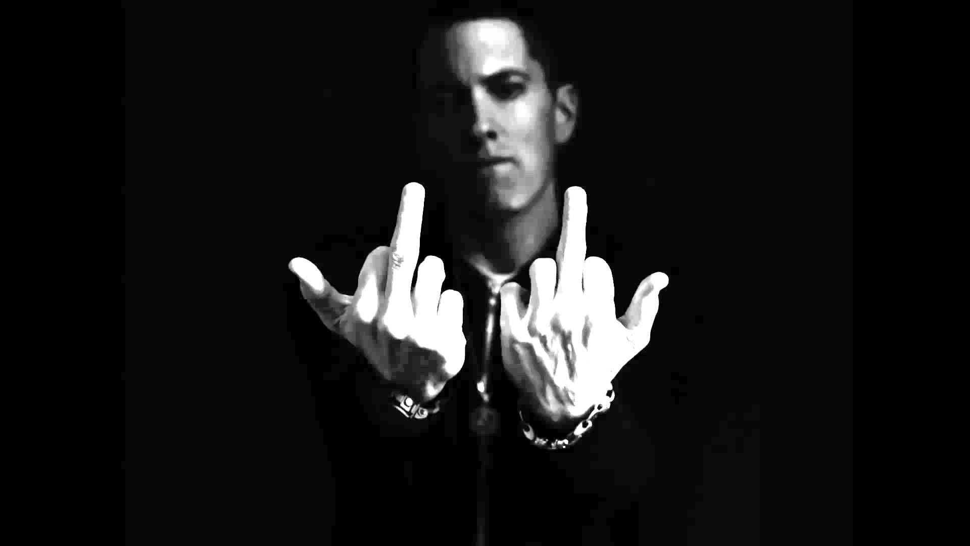 1920x1080 Eminem Middle Finger with Name • Rap Wallpaper. Eminem wallpaper, Eminem wallpaper iphone, Eminem rap, Desktop