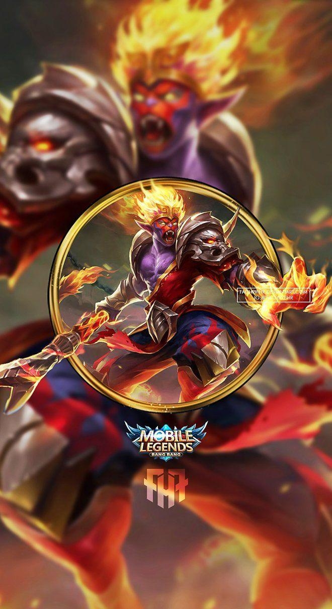 660x1210 Wallpaper Phone Sun Monkey King by FachriFHR. Mobile legends, Phone