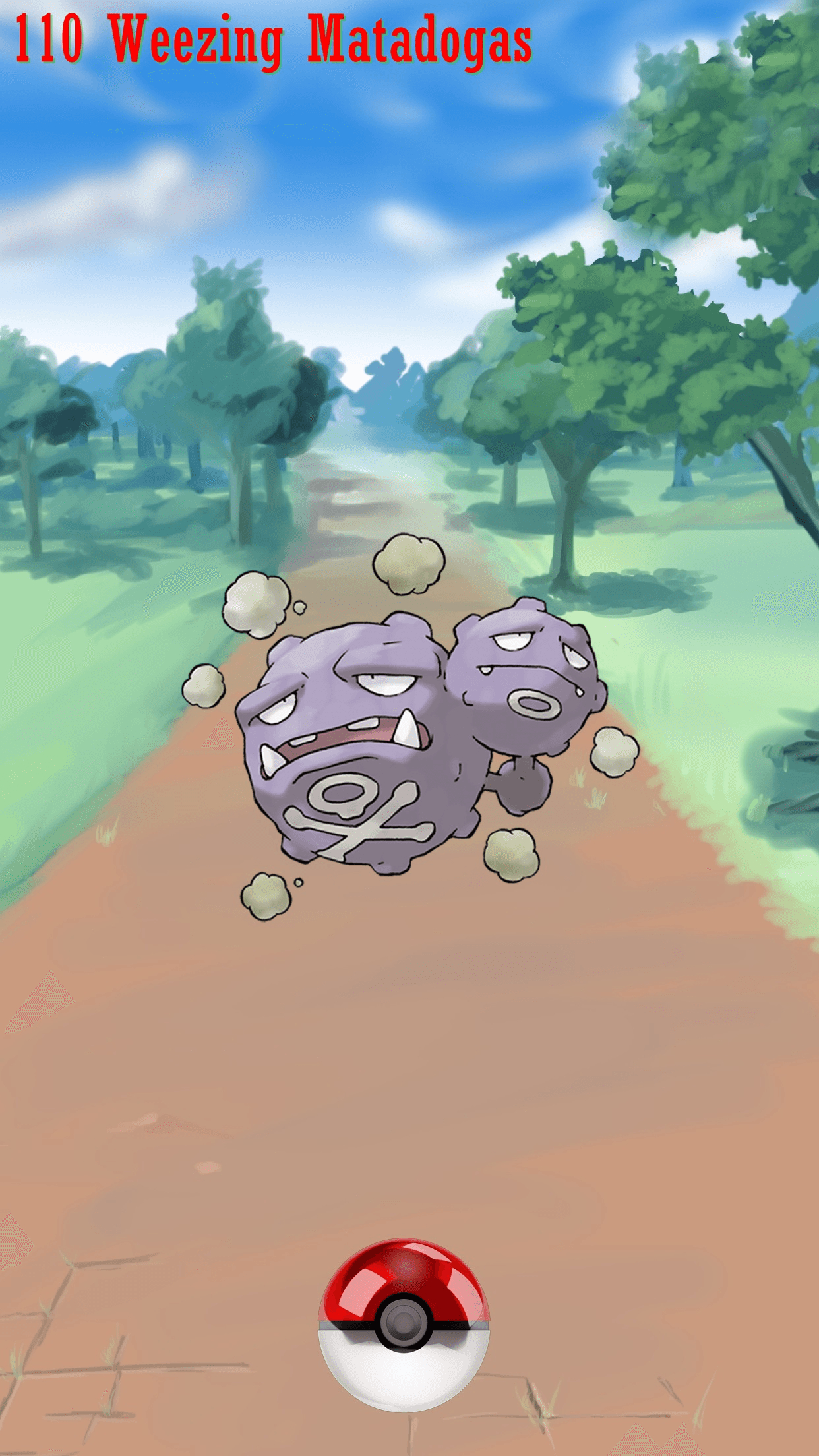 1250x2210 Street Pokeball Weezing Matadogas, Phone