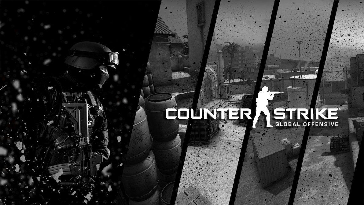 1200x670 CS GO Wallpaper 2 (Black and White SWAT), Desktop