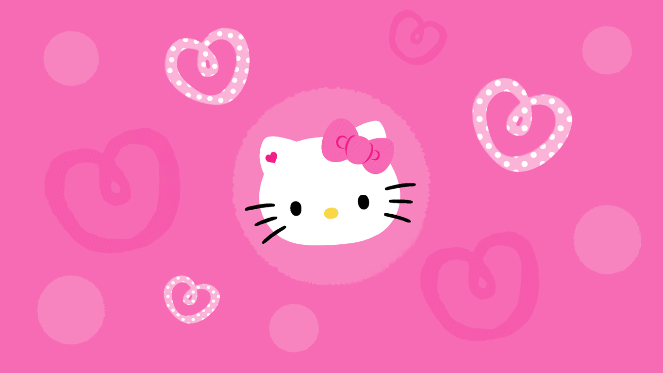 1370x770 Hello Kitty Wallpaper Pink, Desktop