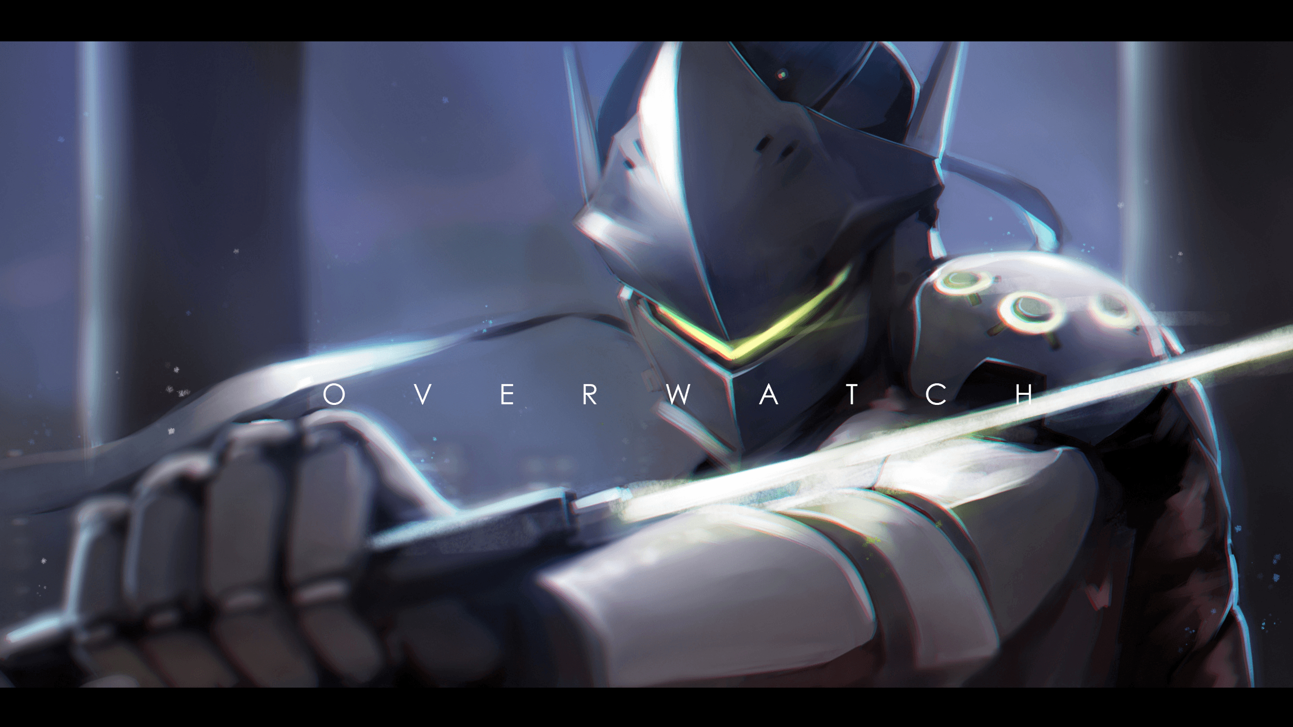 2560x1440 Genji (Overwatch) HD Wallpaper, Desktop