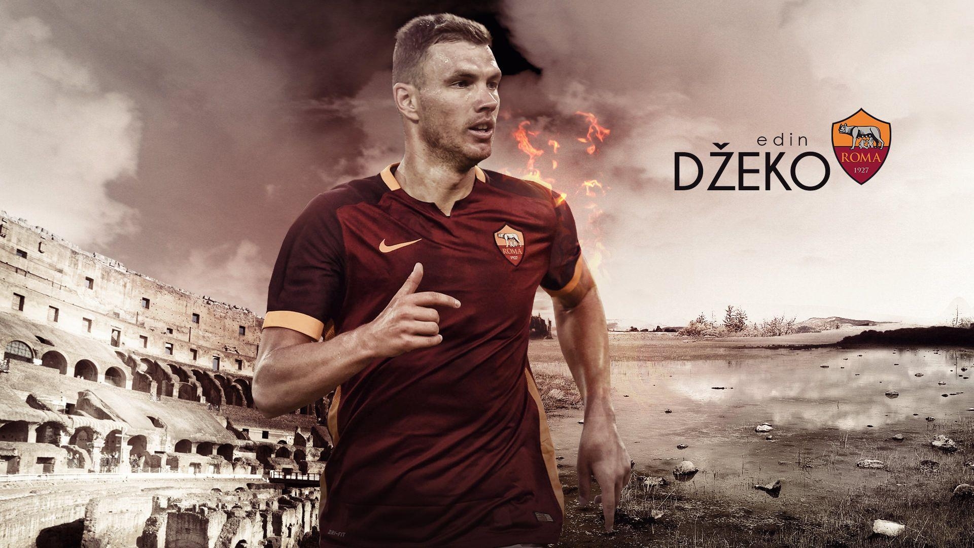 1920x1080 Edin Dzeko AS Roma 2015 2016 Wallpaper. Football Wallpaper HD, Desktop