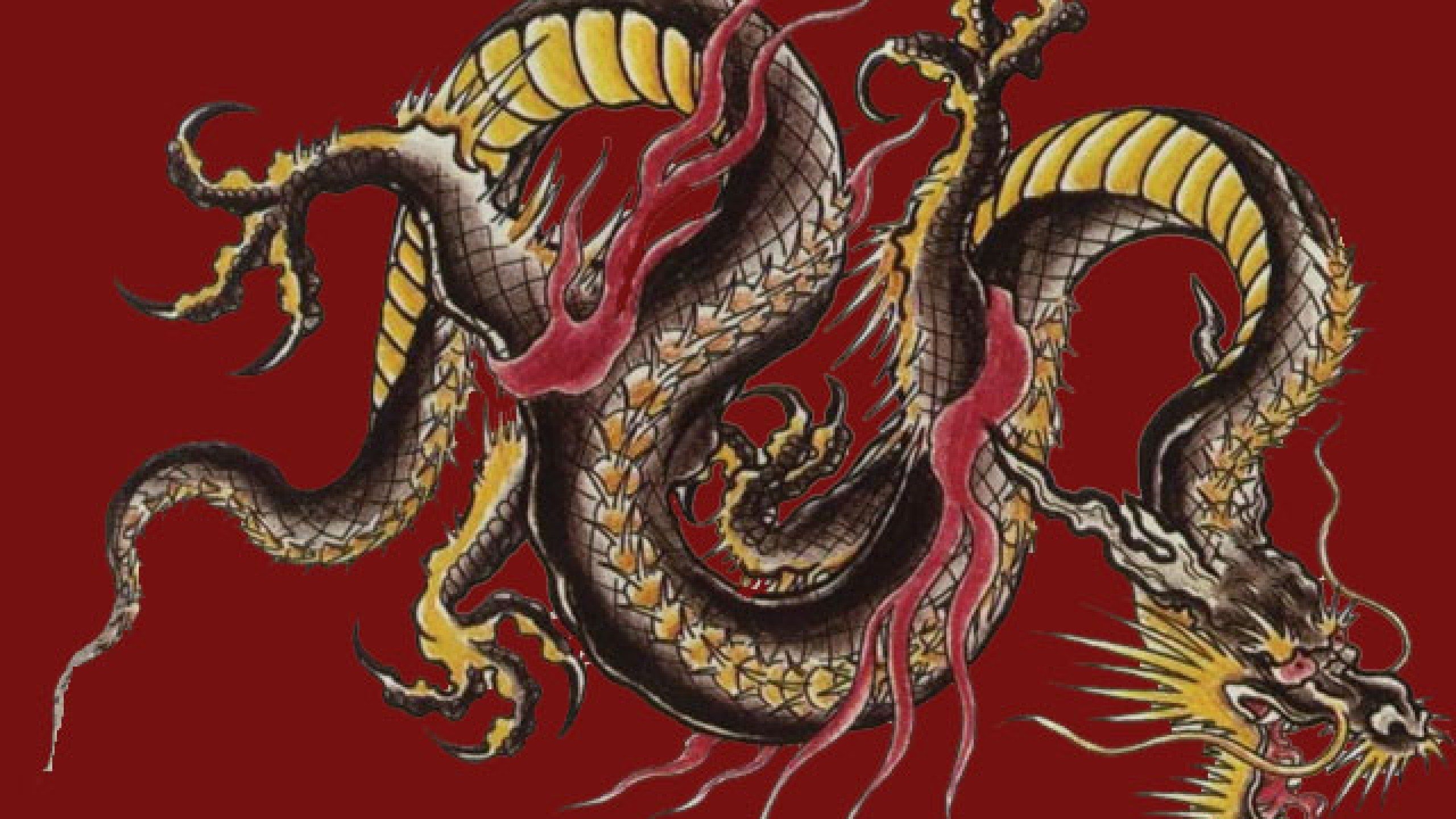 2560x1440 Traditional Japanese Dragon Wallpaper HD, Desktop