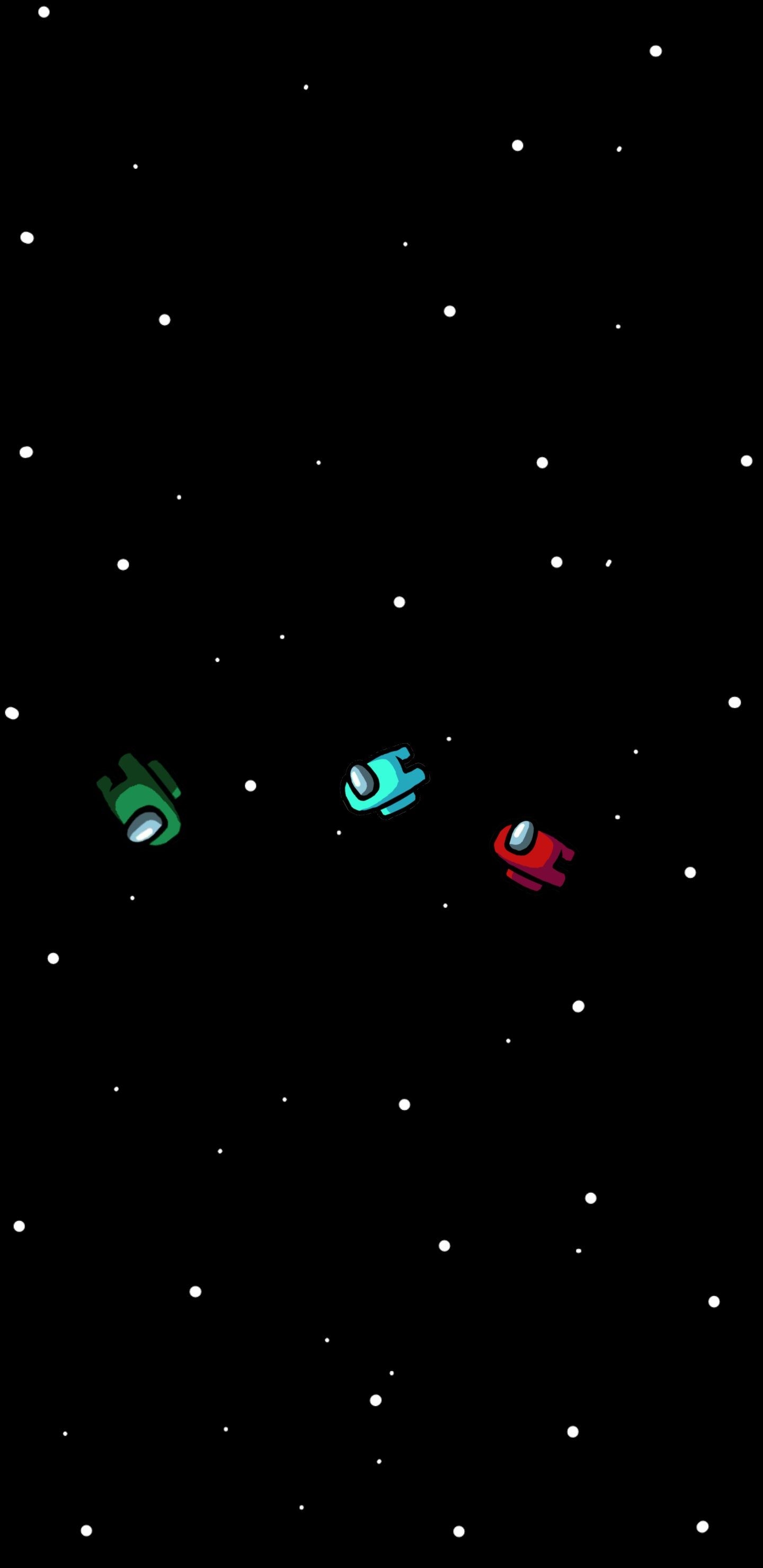 1440x2960 Made a wallpaper of the Crewmates getting launched into space for Android and iPhone, Hope you like it!, Phone