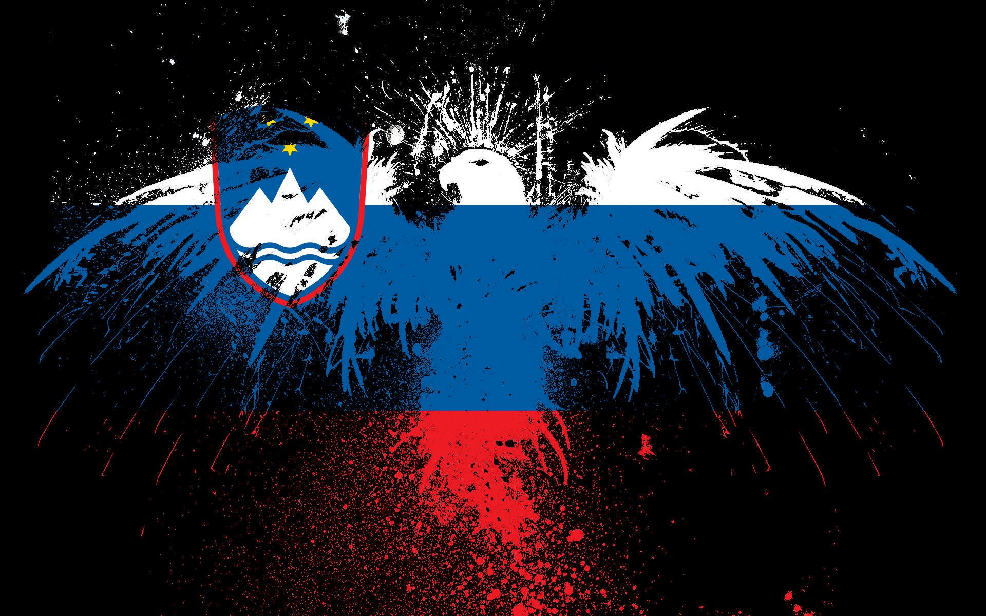 1920x1200 Slovenia Flag, Desktop