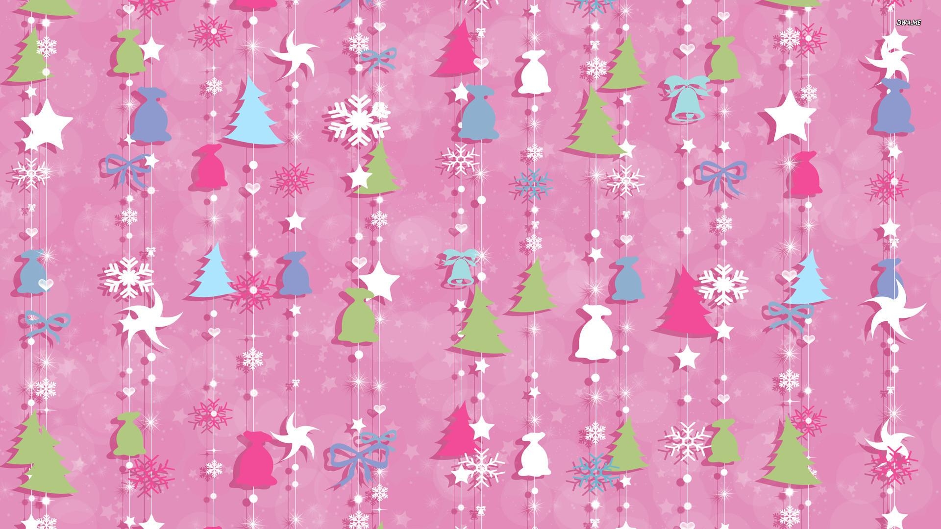 1920x1080 Pink Christmas Computer Wallpaper, Desktop