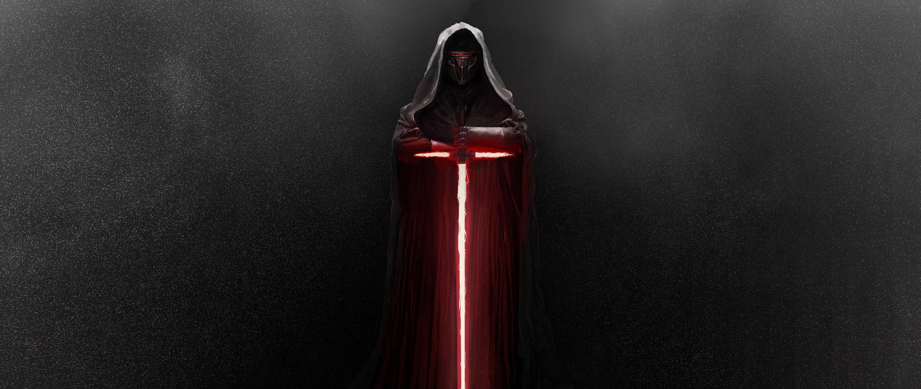 3000x1270 Star Wars knights of the old republic, lightsaber, Star Wars, Revan, Darth Revan (px) on Wallls.com, Dual Screen