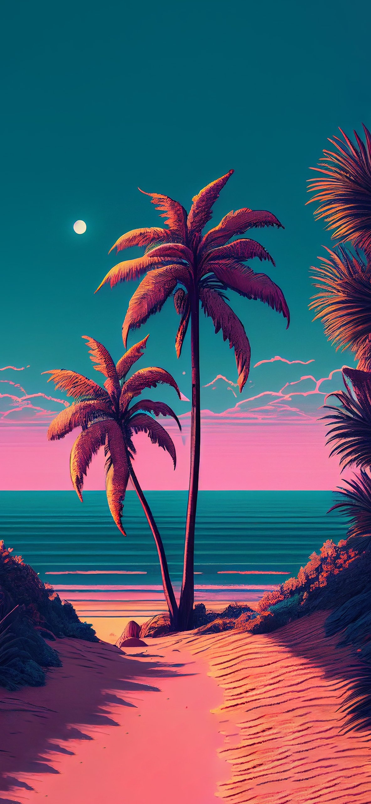 1190x2560 Free download Beach Palm Summer Aesthetic Wallpaper Summer Wallpaper [] for your Desktop, Mobile & Tablet. Explore Summer Aesthetic Wallpaper, Phone