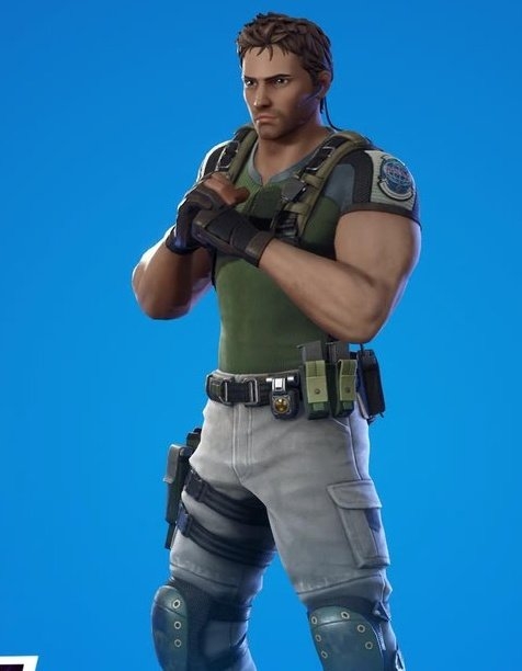 480x620 Chris Redfield Fortnite wallpaper, Phone