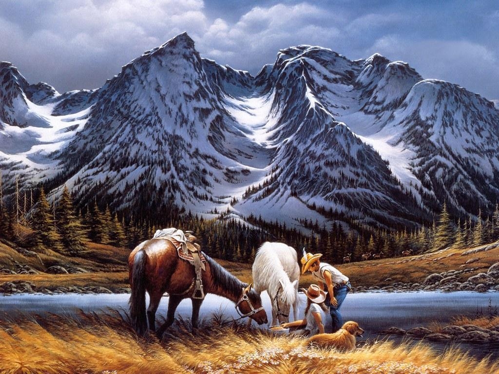 1030x770 Terry Redlin Paintings, Desktop