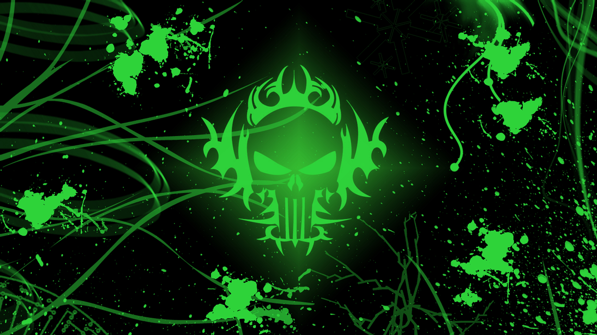 1200x670 Green Flaming Skull Wallpaper, Desktop