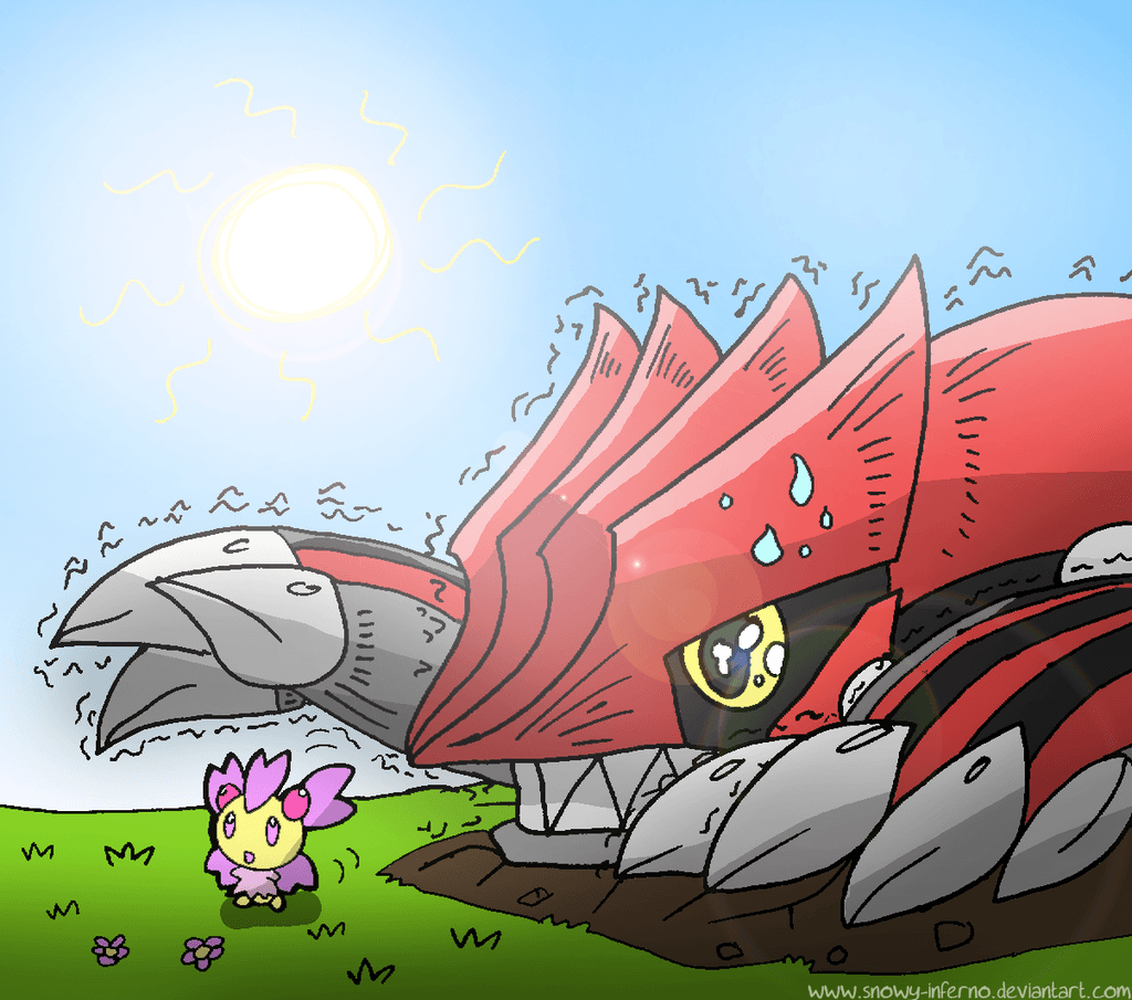 1030x910 Groudon And Cherrim By Snowy Inferno, Desktop