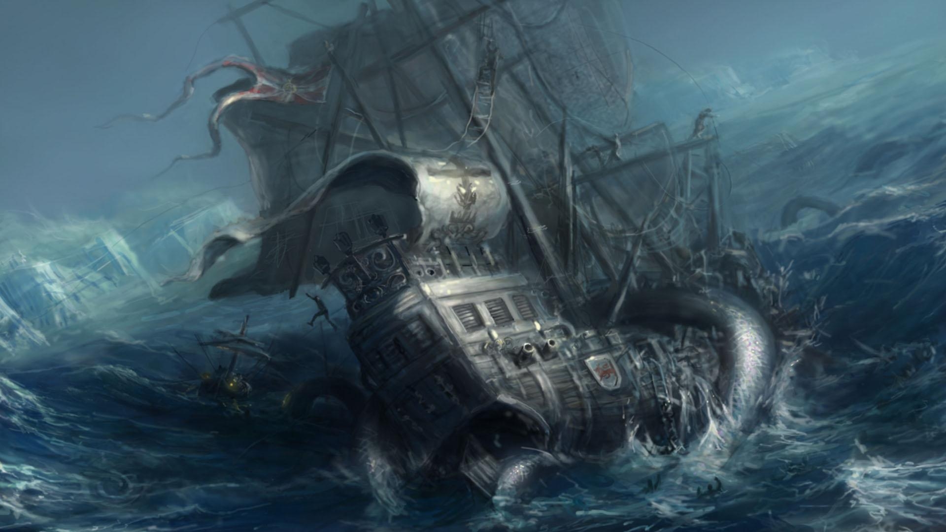 1920x1080 PARANORMAL PONDERINGS: Sea monsters and giant squid, Desktop