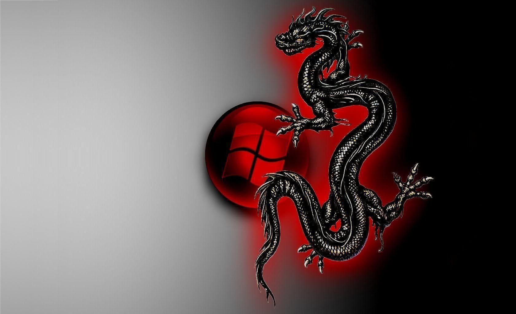 1680x1030 Black And Red Dragon Wallpaper, Desktop