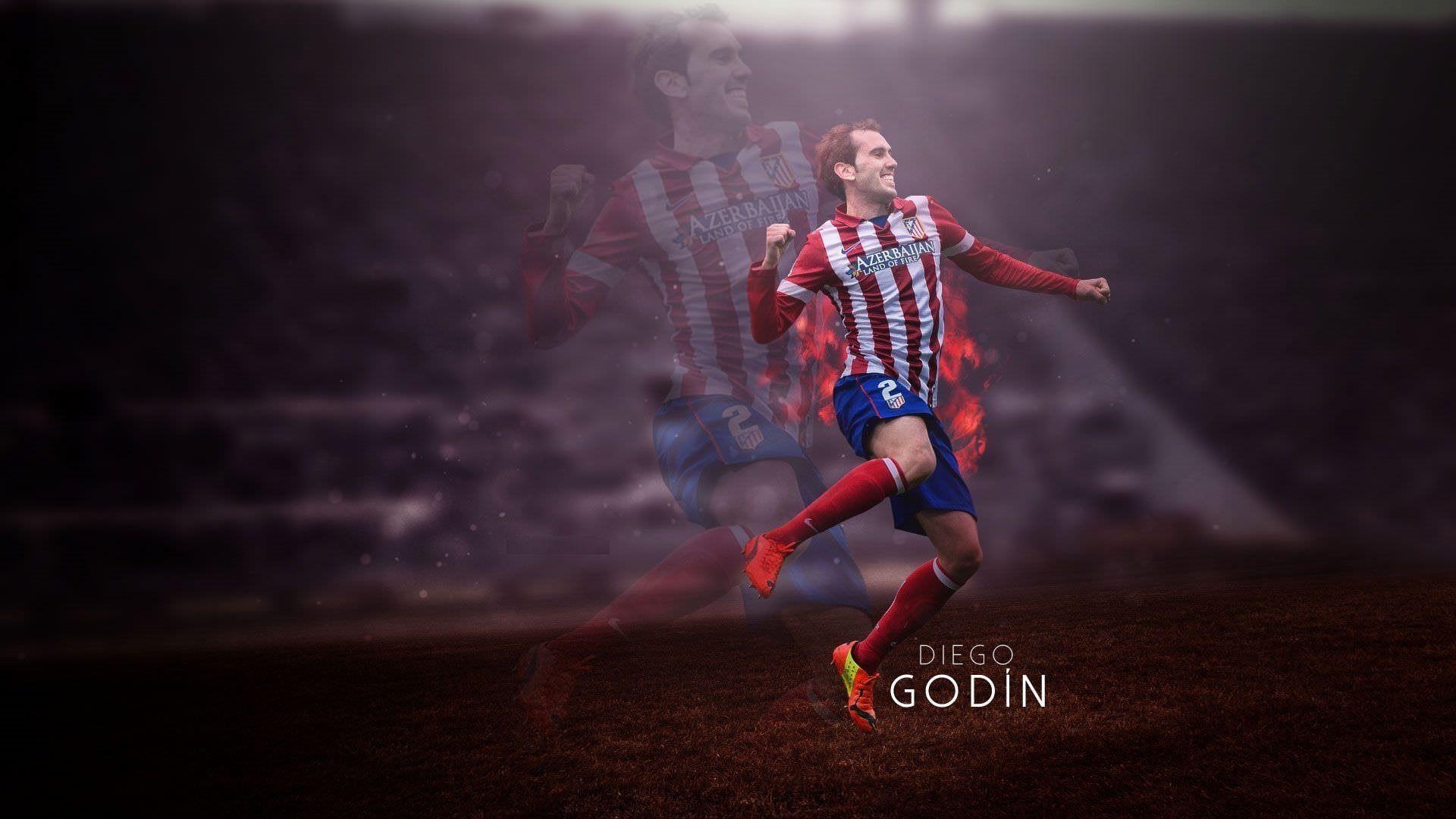 1920x1080 Download wallpaper Diego Godin, Atletico Madrid, Football, Spain, Desktop