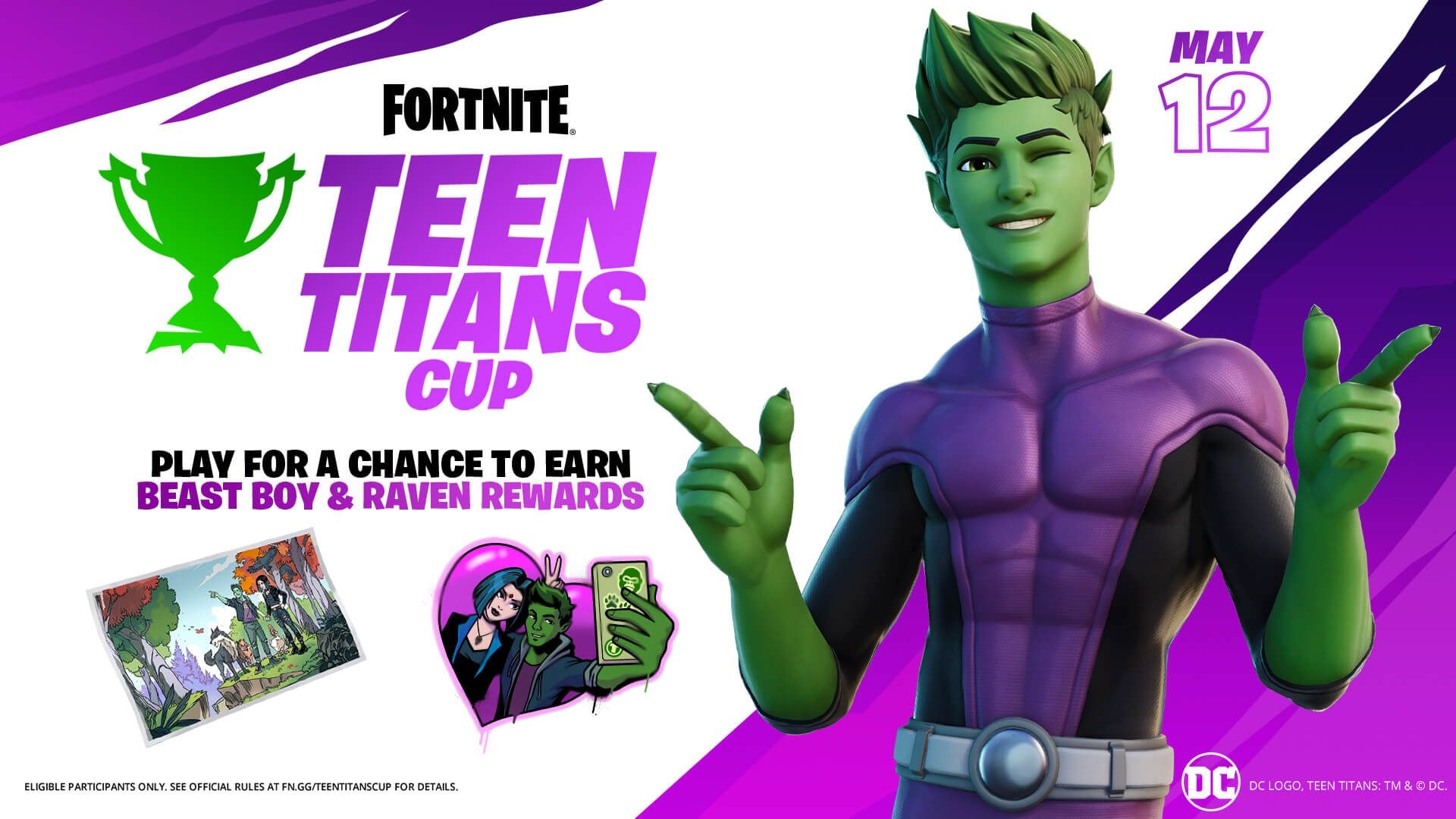 1920x1080 DC's Beast Boy Unites with Raven in Fortnite to Unlock His Outfit Early with the Teen Titans Cup!, Desktop