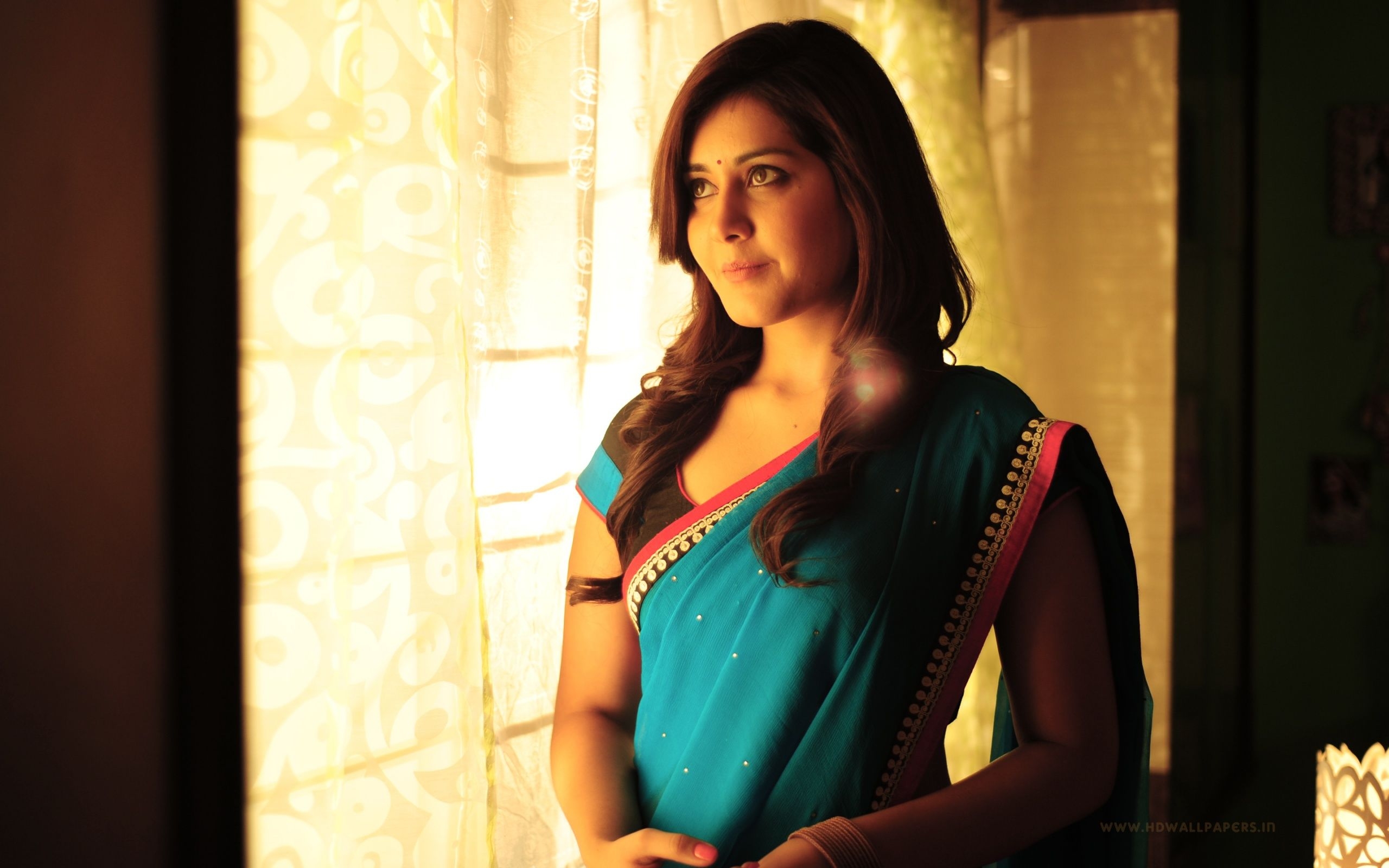 2560x1600 Rashi Khanna Saree Wallpaper in jpg format for free download, Desktop