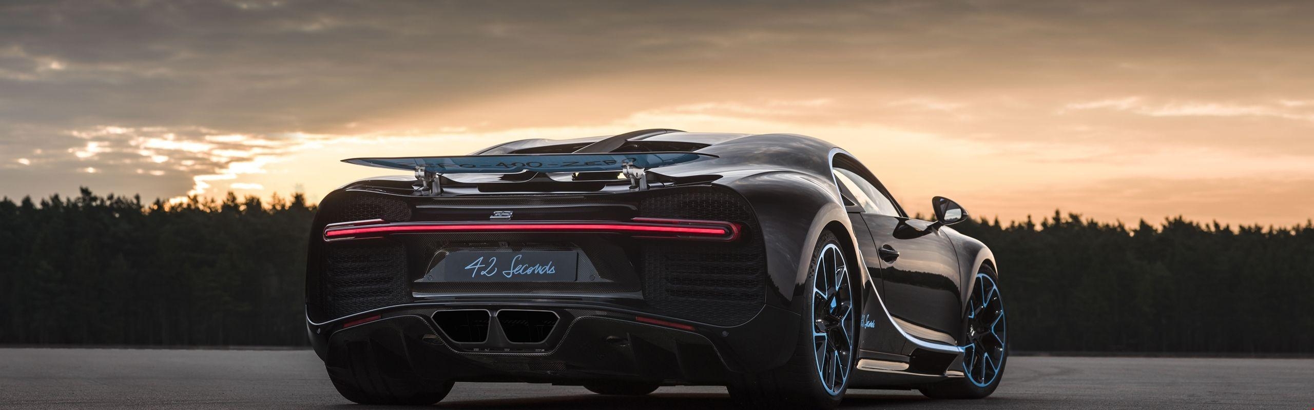 2560x800 9k Bugatti Chiron, hypercar, 8k Background. HD, Dual Screen