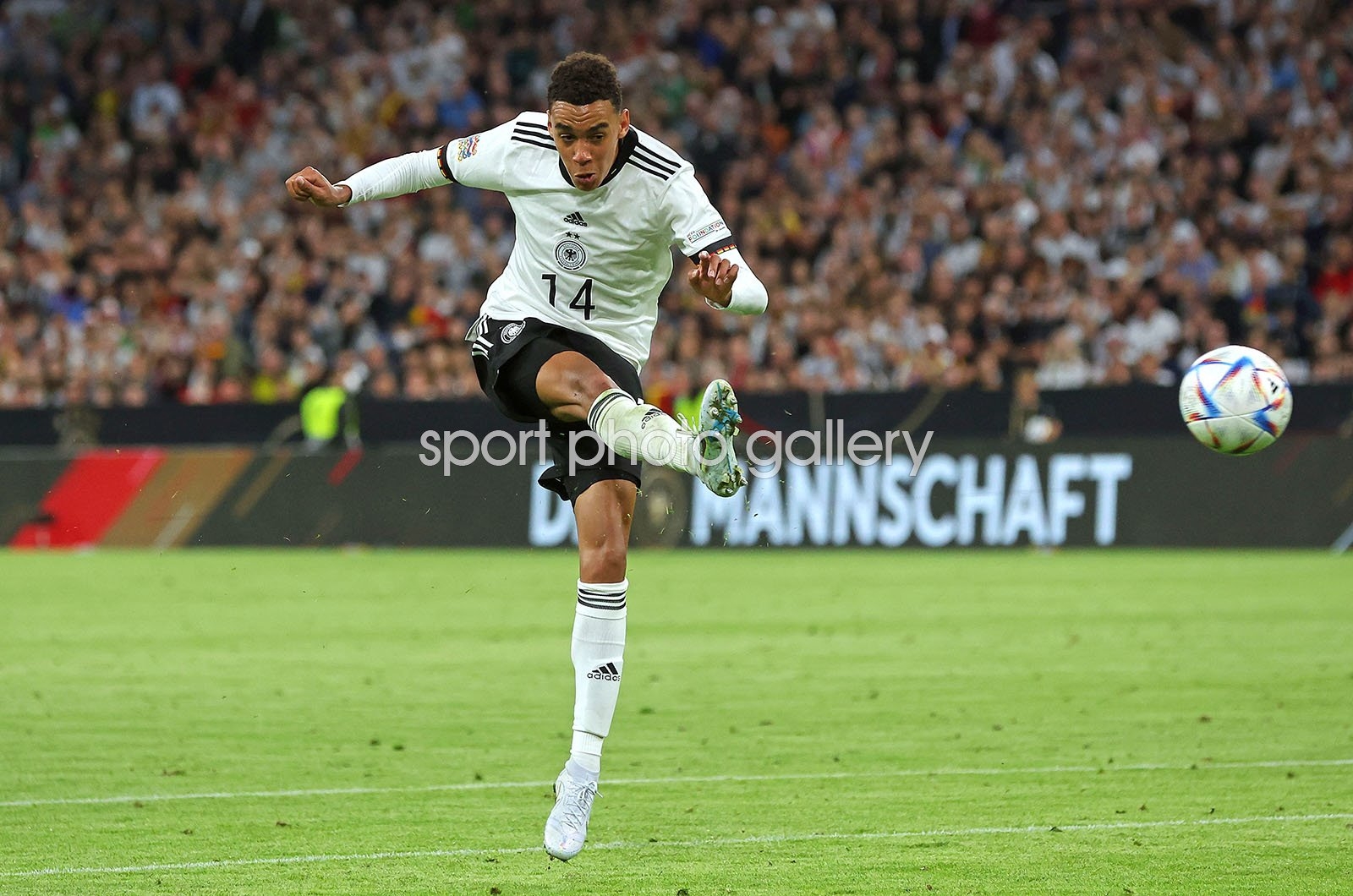 1600x1060 Jamal Musiala Germany shoots v England Nations League Munich 2022 Image, Desktop